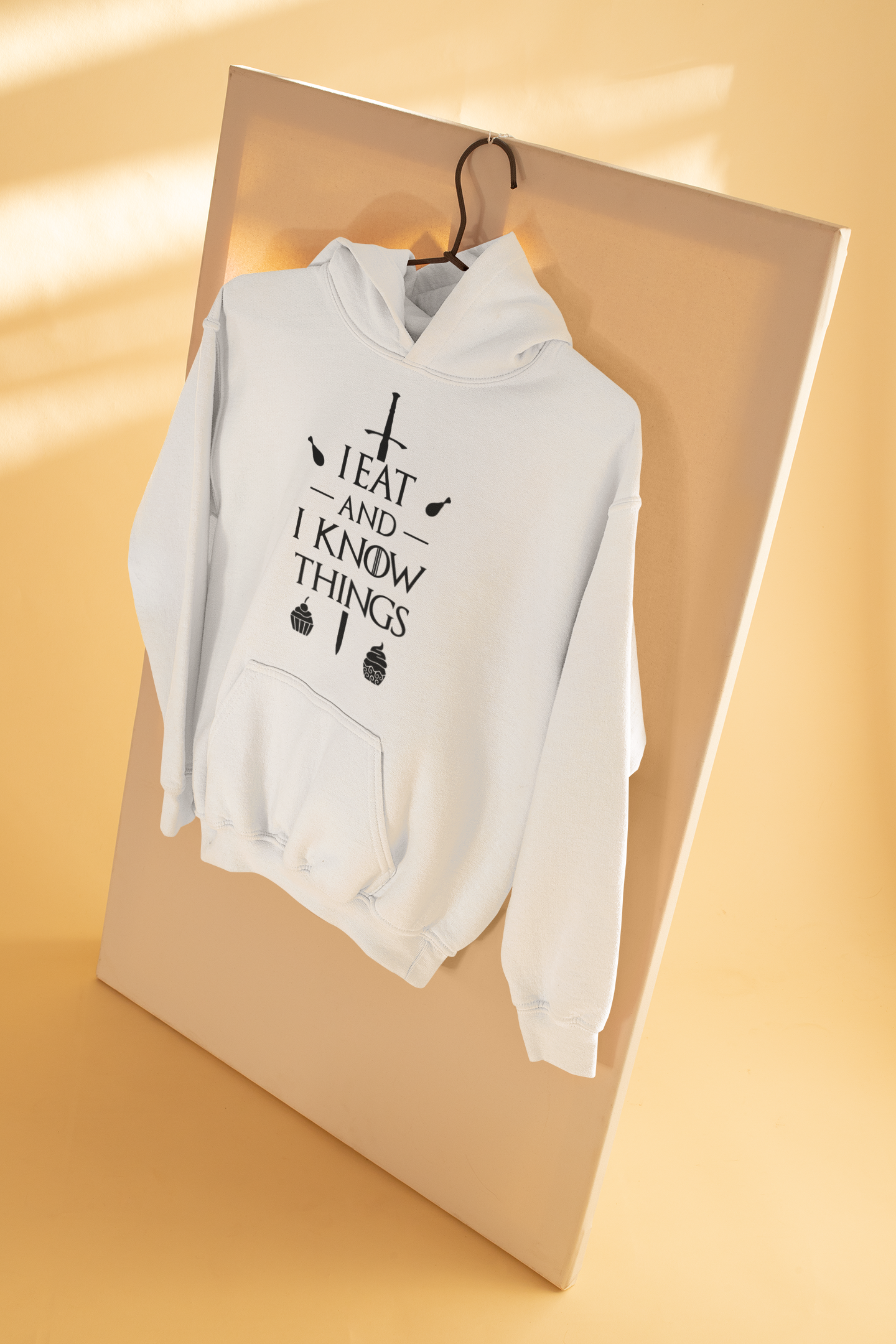 I Eat And I Know Things Funny Men Hoodies-FunkyTeesClub