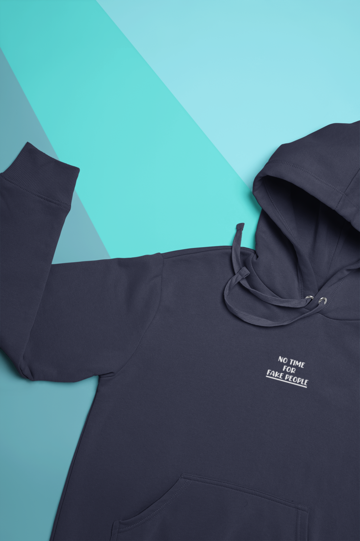 No Time For Fake People Men Hoodies-FunkyTeesClub