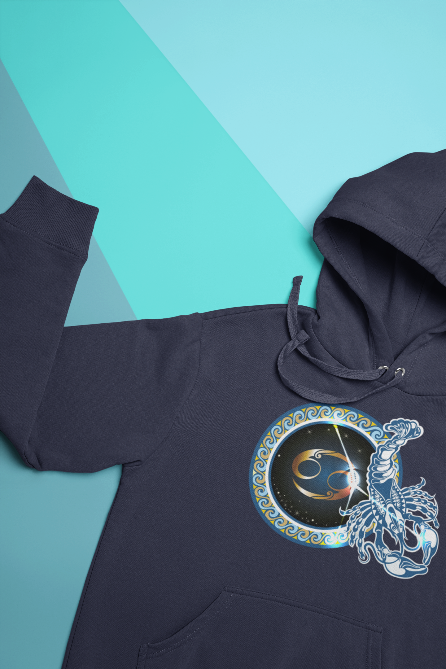Cancer Zodiac Sign Men Hoodies-FunkyTeesClub