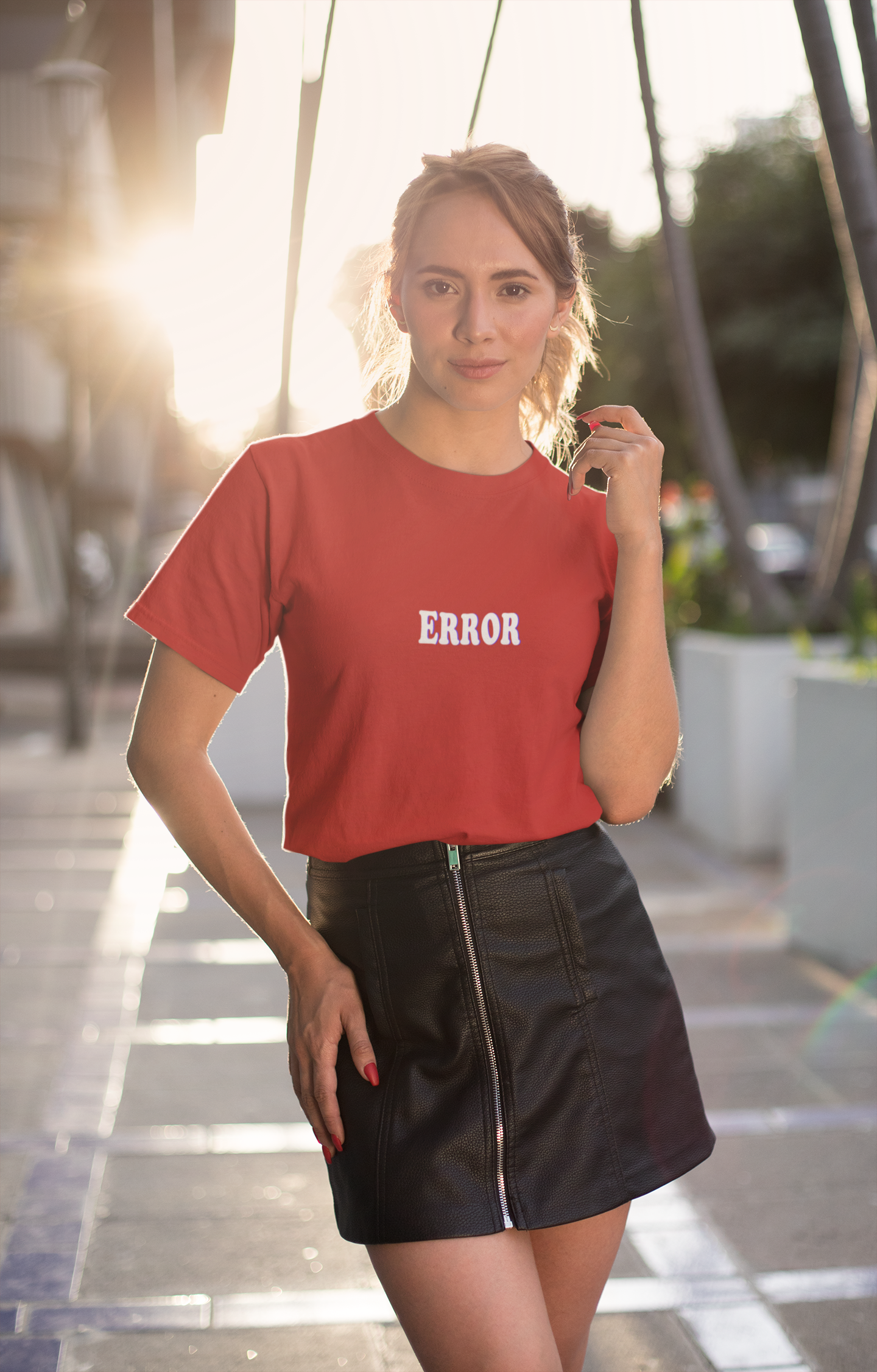 Error Minimal Women Half Sleeves T-shirt- FunkyTeesClub