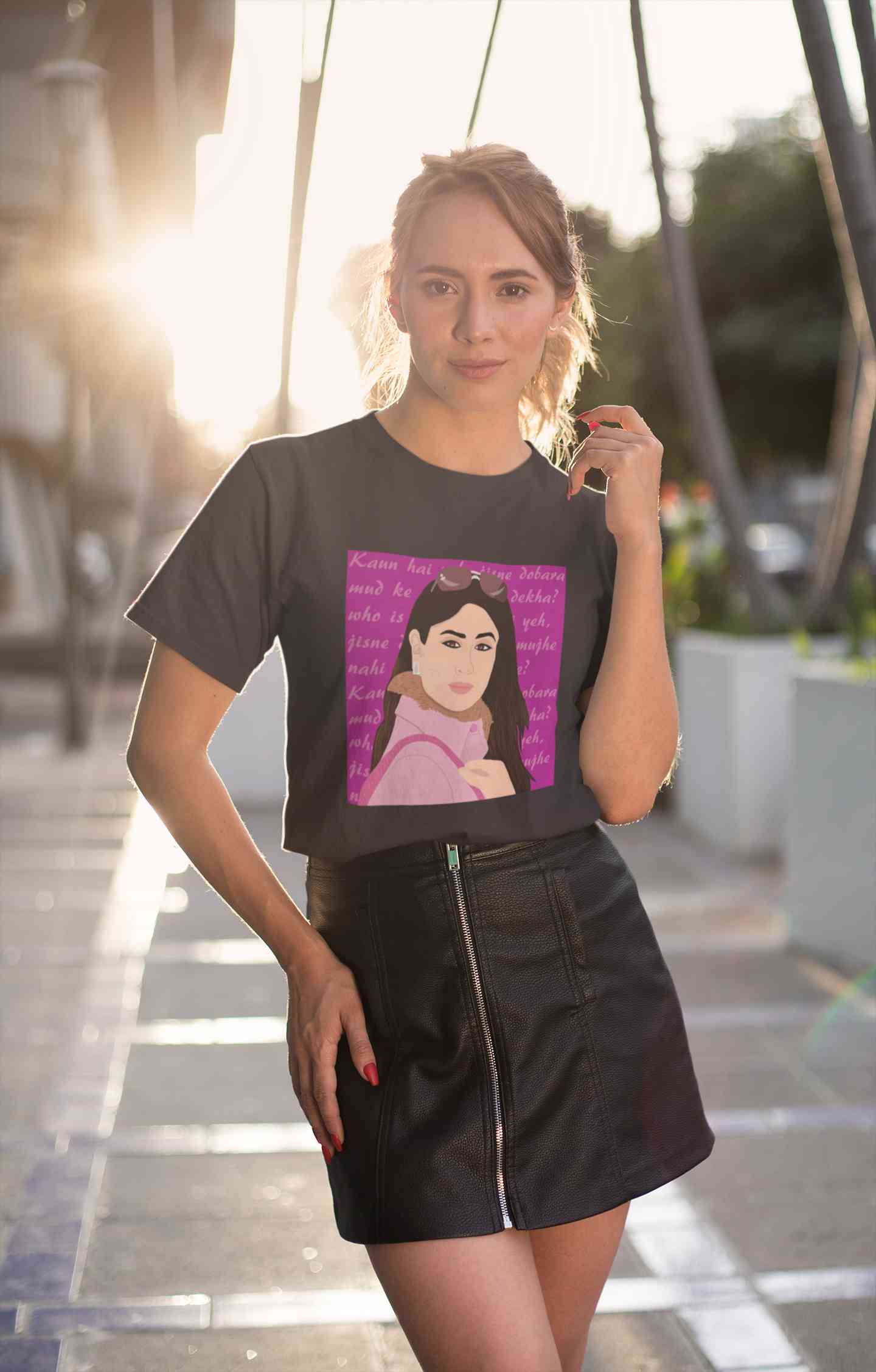Kabhi Khushi Kabhi Gham Dialogue Women Half Sleeves T-shirt- FunkyTeesClub