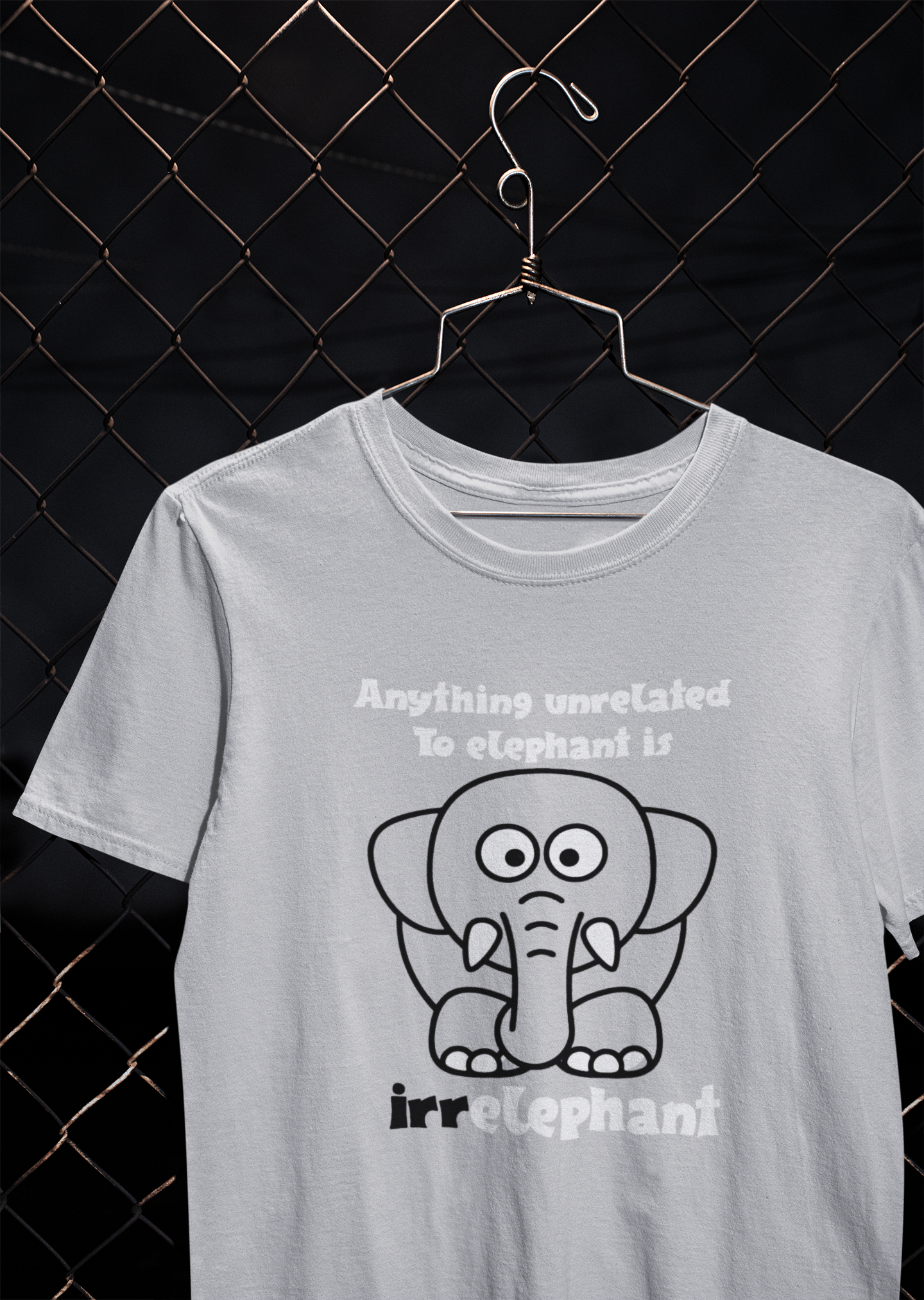Irrelephant Funny Mens Half Sleeves T-shirt- FunkyTeesClub