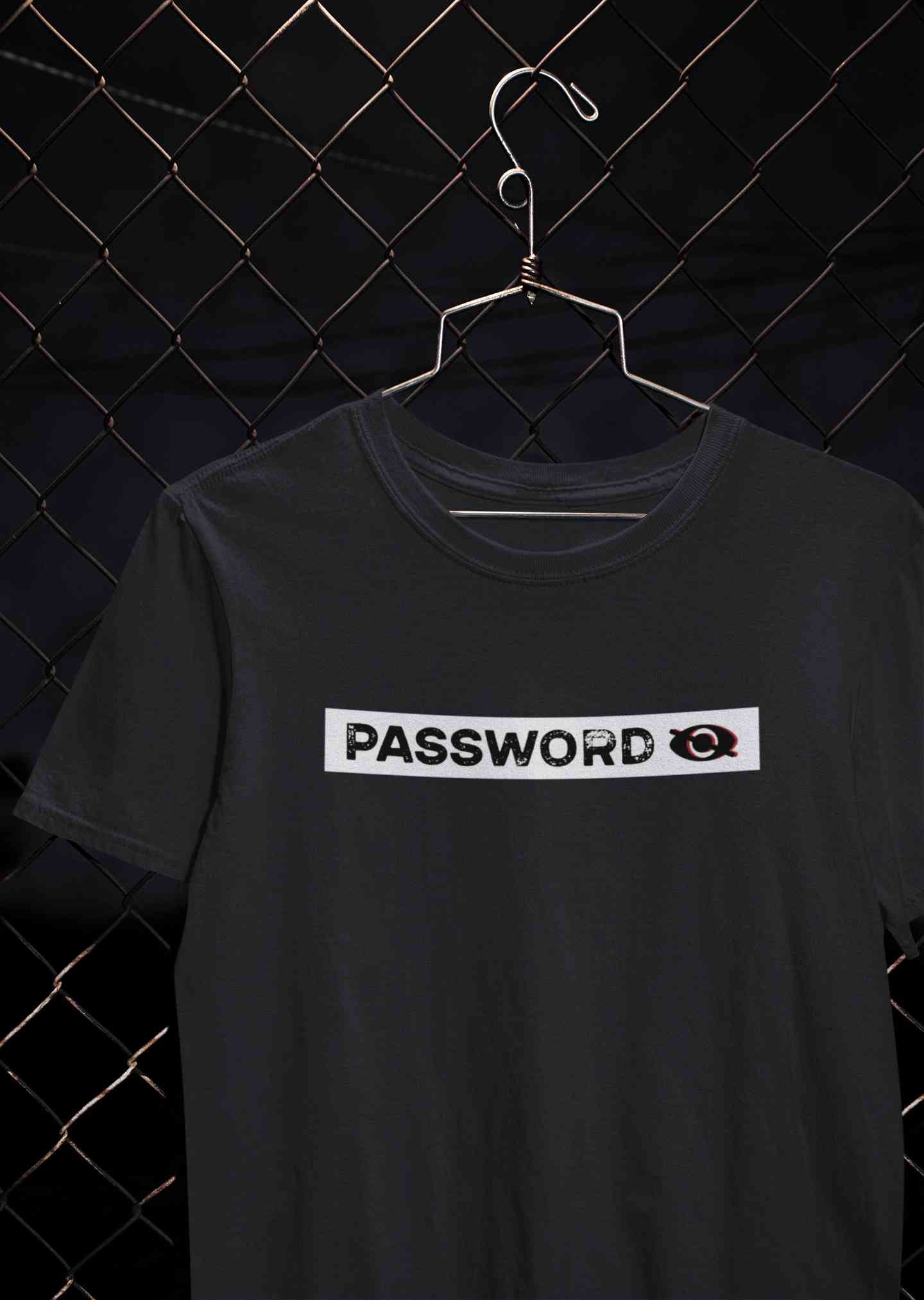 Password Mens Half Sleeves T-shirt- FunkyTeesClub