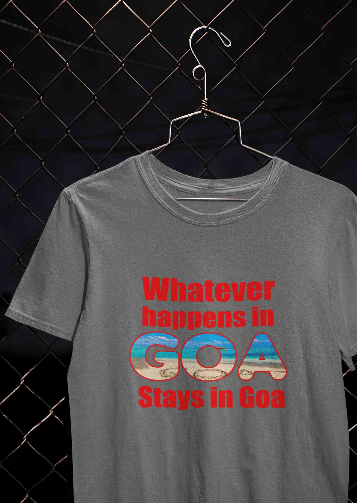Whatever happens In Goa Stays In Goa Women Half Sleeves T-shirt- FunkyTeesClub