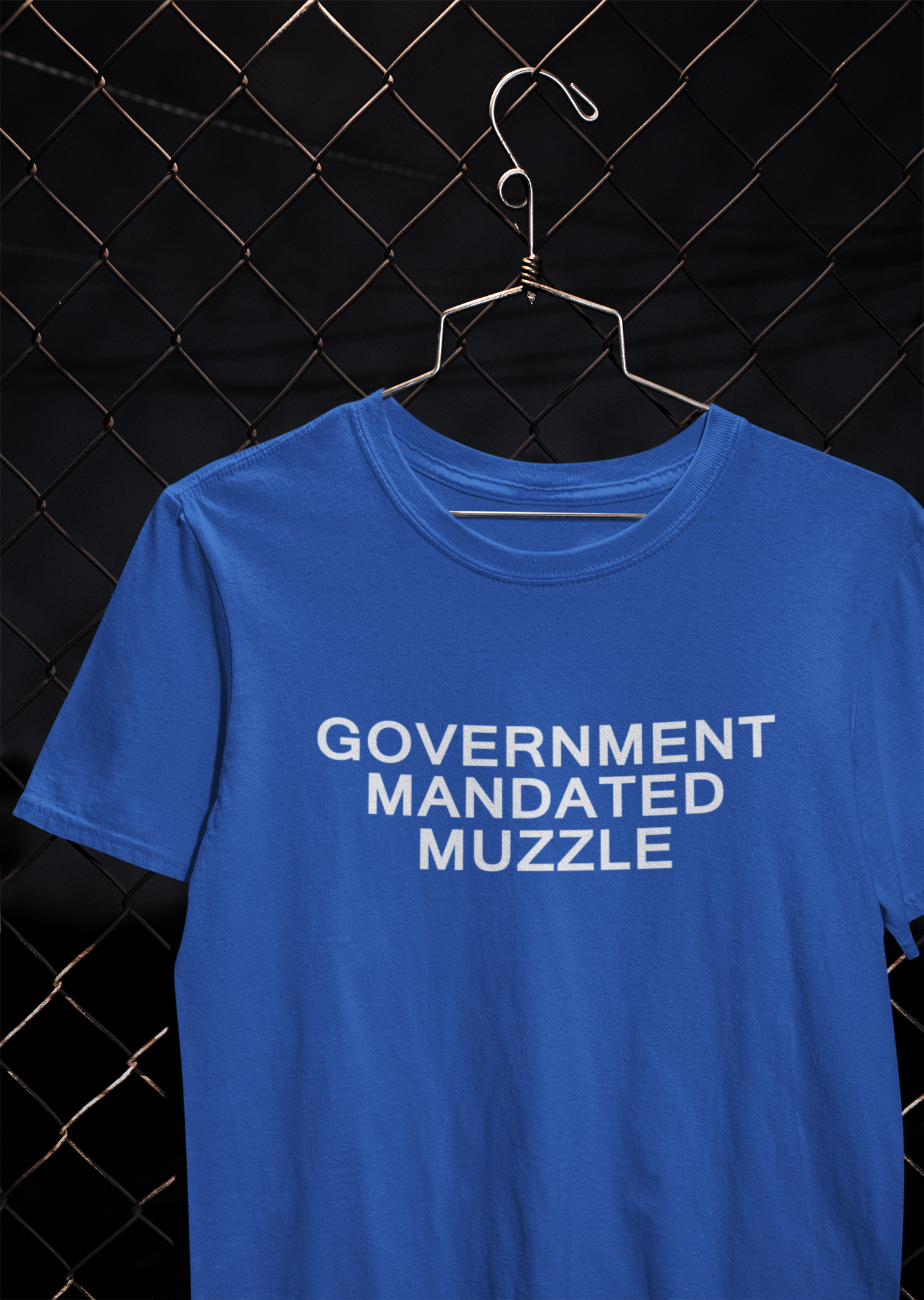Government Mandated Muzzle Anti Government Mens Half Sleeves T-shirt- FunkyTeesClub
