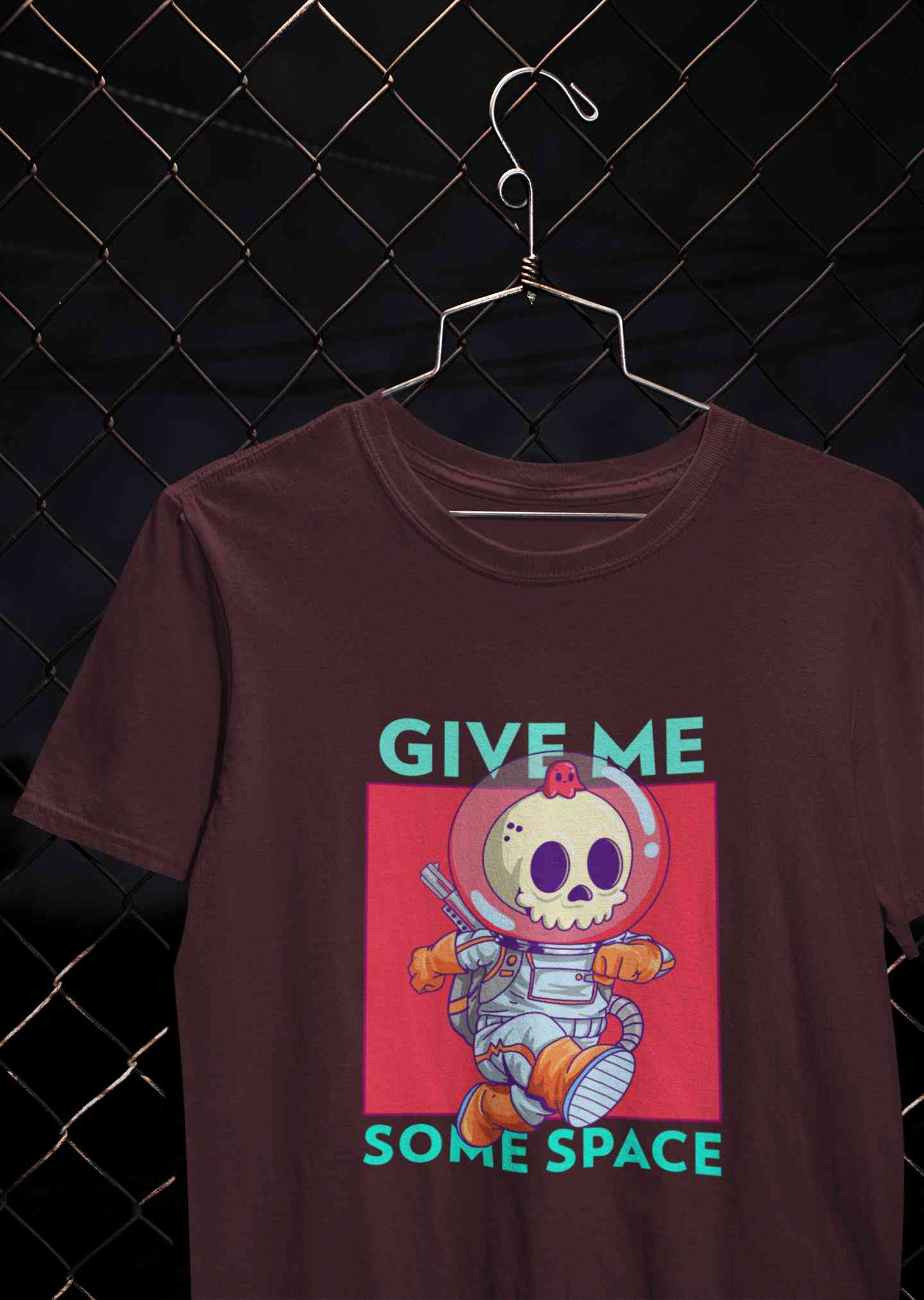 Give Me Some Space Mens Half Sleeves T-shirt- FunkyTeesClub