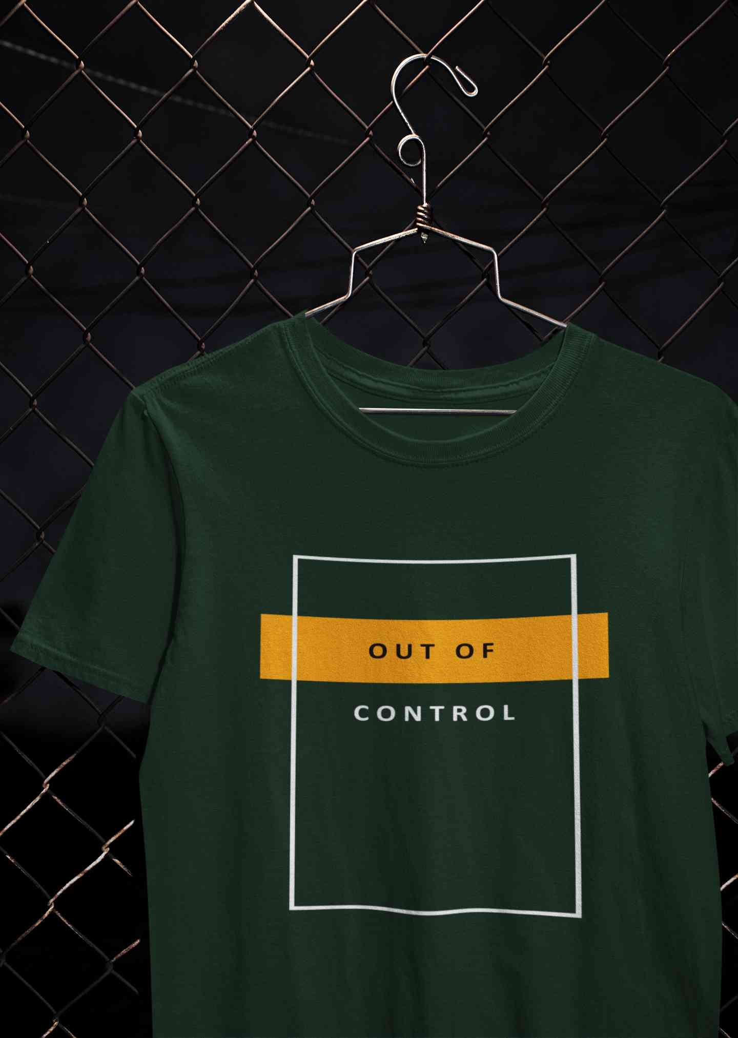 Out Of Control Women Half Sleeves T-shirt- FunkyTeesClub