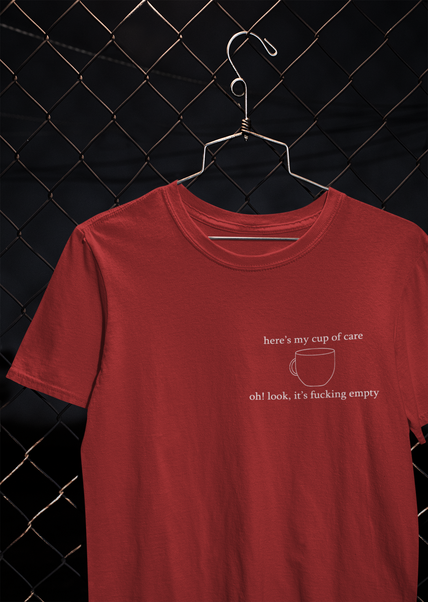 Here Is My Cup Of Care Mens Half Sleeves T-shirt- FunkyTeesClub