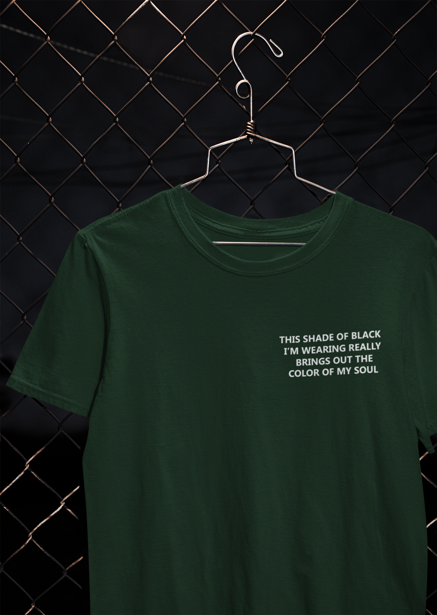 This Shade Of Black I Am Wearing Mens Half Sleeves T-shirt- FunkyTeesClub