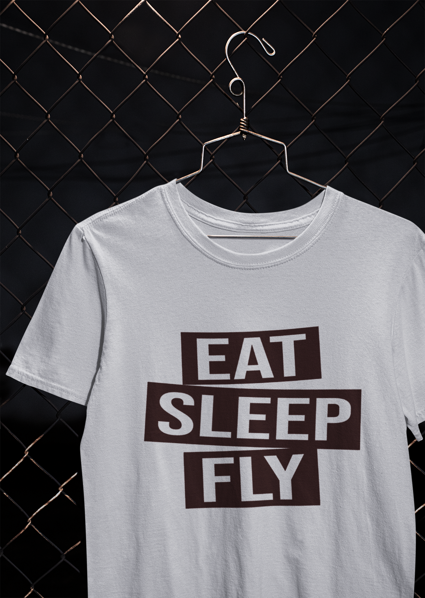 Eat Sleep Fly Pilot Mens Half Sleeves T-shirt- FunkyTeesClub