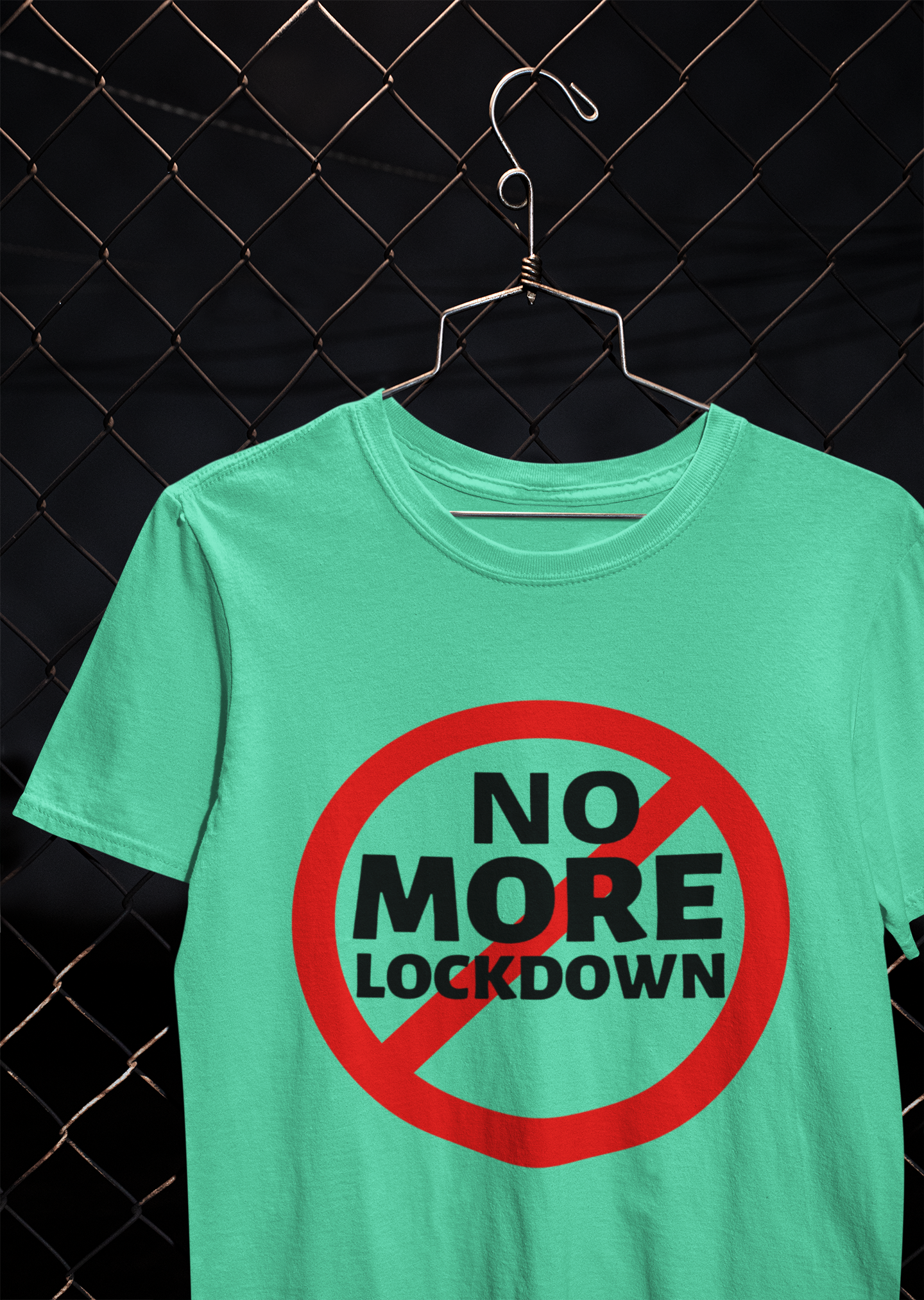 No More Lockdown Anti Government Mens Half Sleeves T-shirt- FunkyTeesClub