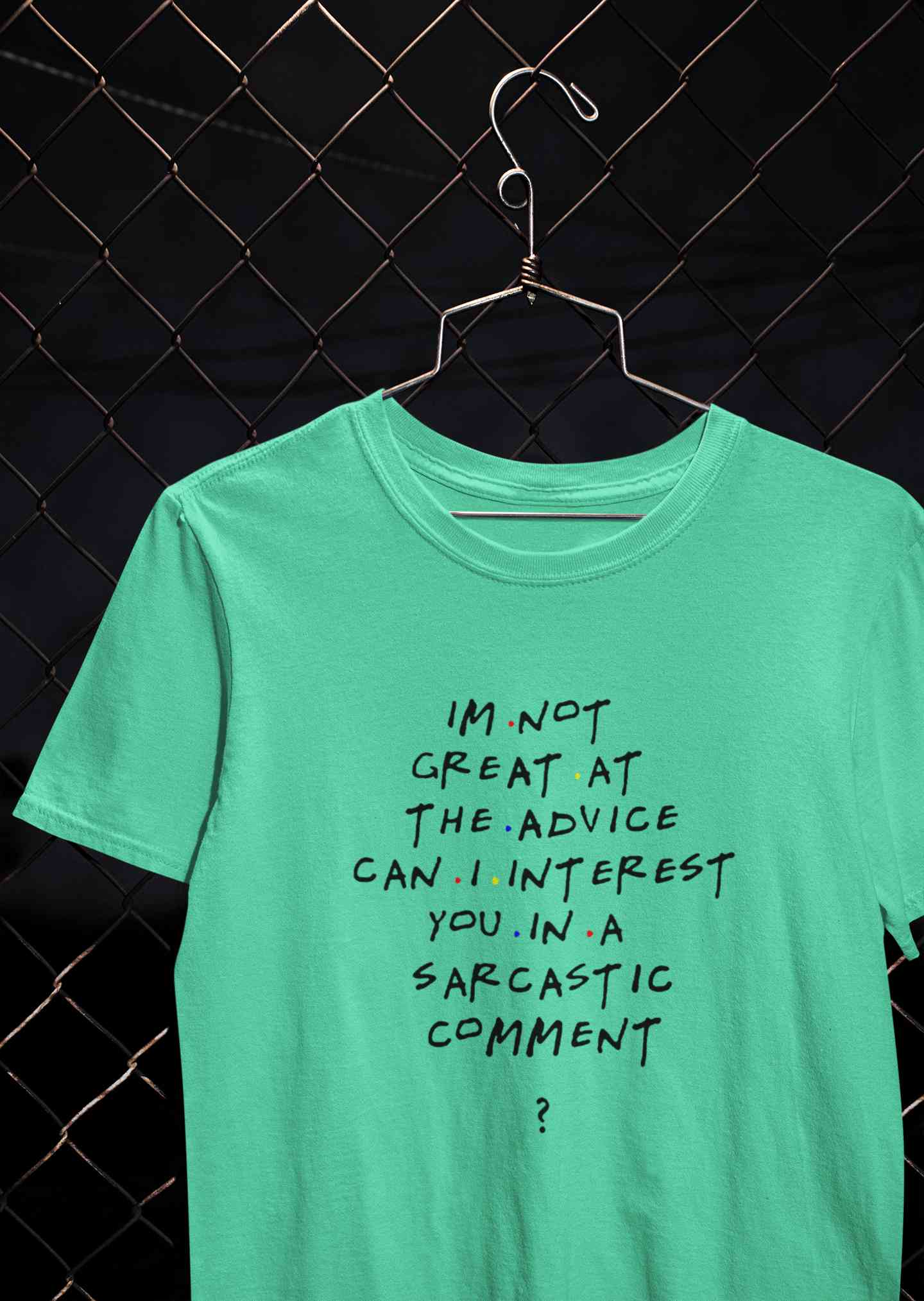 F.R.I.E.N.D.S Sarcastic Comment Chandler Mens Half Sleeves T-shirt- FunkyTeesClub