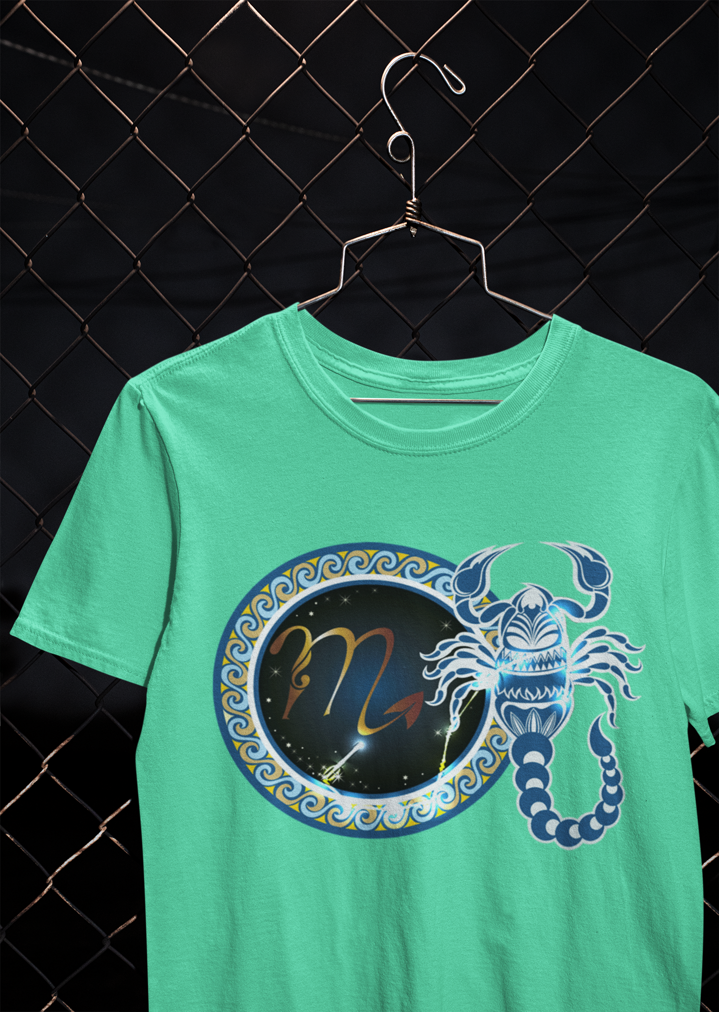 Scorpio Zodiac Sign Mens Half Sleeves T-shirt- FunkyTeesClub