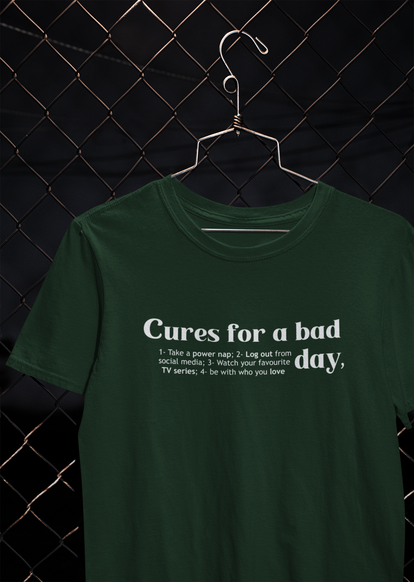 Cures For A Bad Quotes Mens Half Sleeves T-shirt- FunkyTeesClub