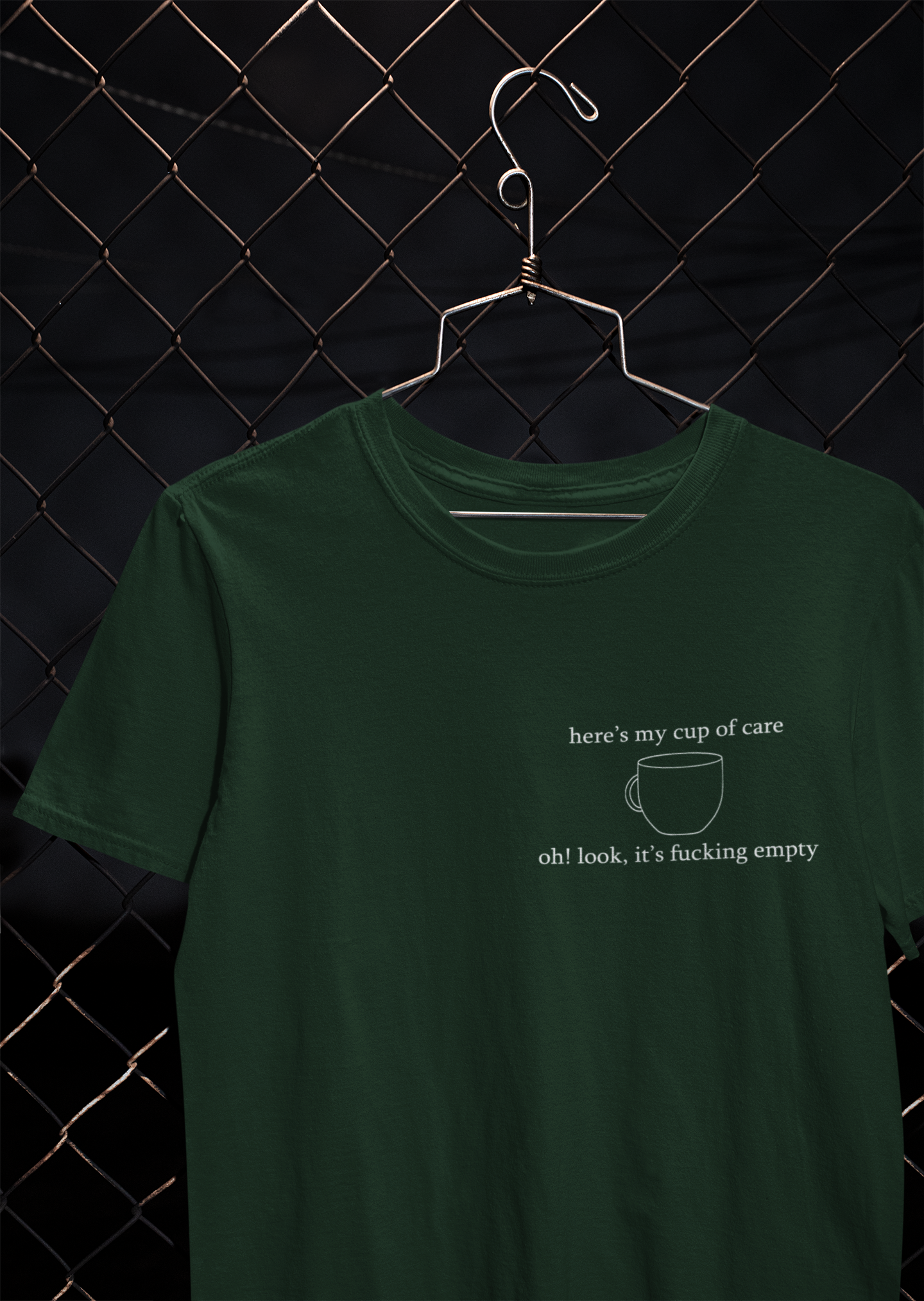 Here Is My Cup Of Care Mens Half Sleeves T-shirt- FunkyTeesClub