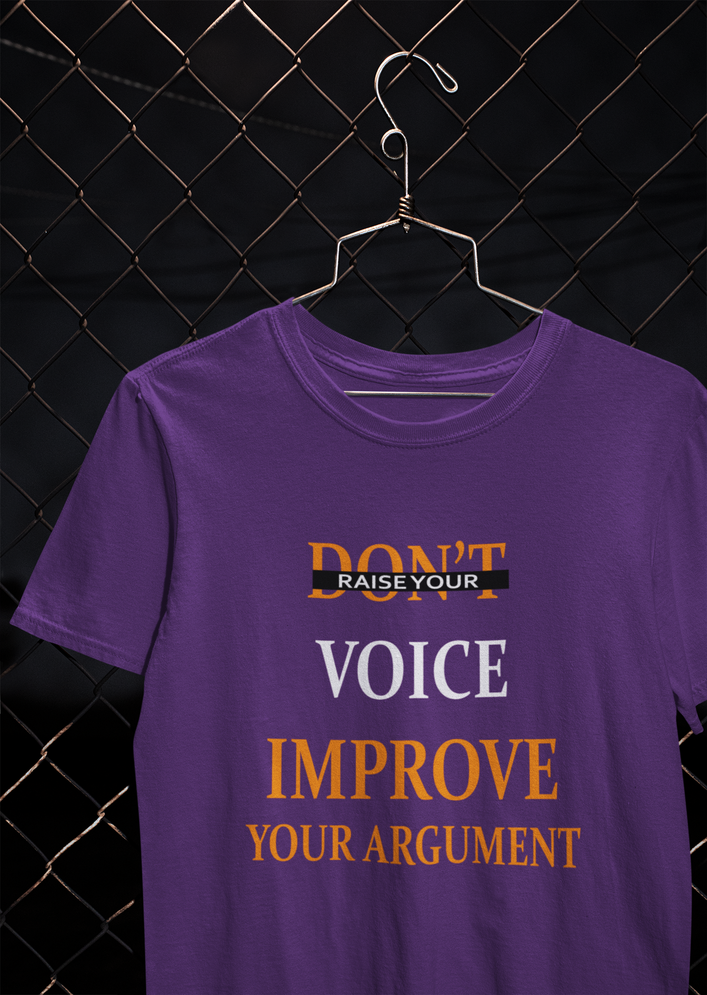 Dont Raise Your Voice Improve Your Argument Lawyer Women Half Sleeves T-shirt- FunkyTeesClub