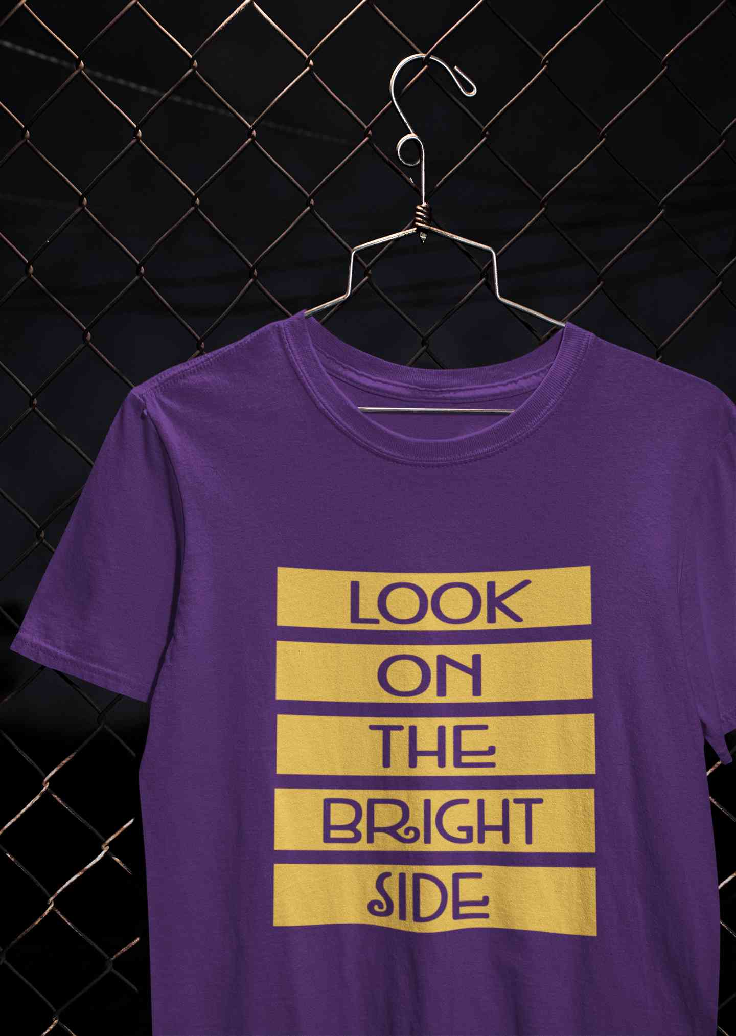 Look On The Bright Side Women Half Sleeves T-shirt- FunkyTeesClub