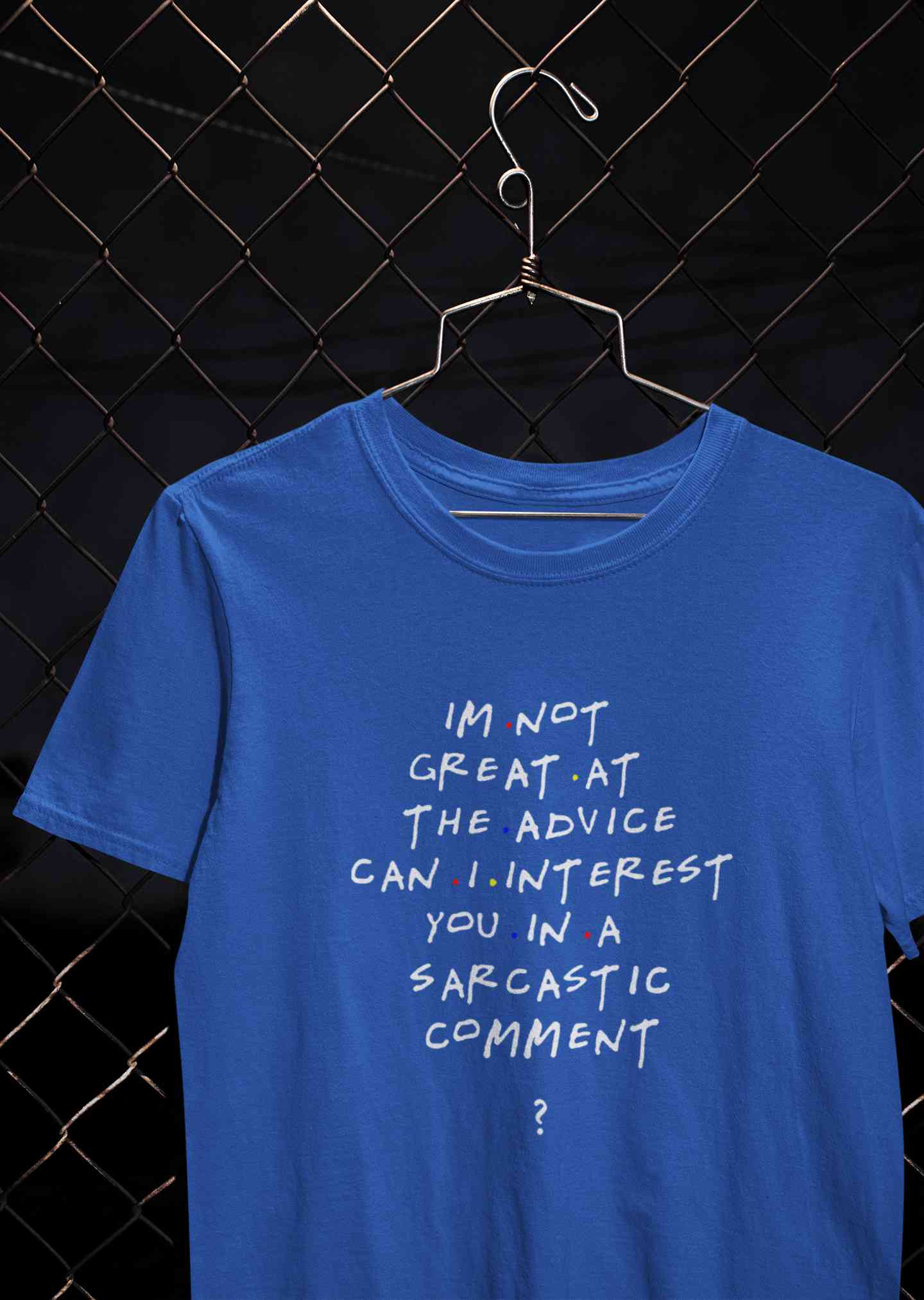F.R.I.E.N.D.S Sarcastic Comment Chandler Mens Half Sleeves T-shirt- FunkyTeesClub