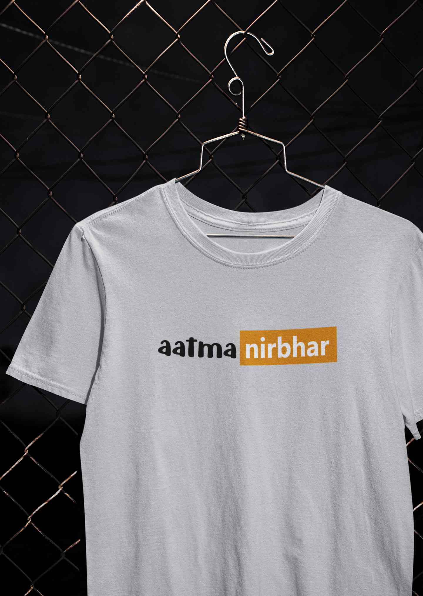 Aatmanirbhar Women Half Sleeves T-shirt- FunkyTeesClub
