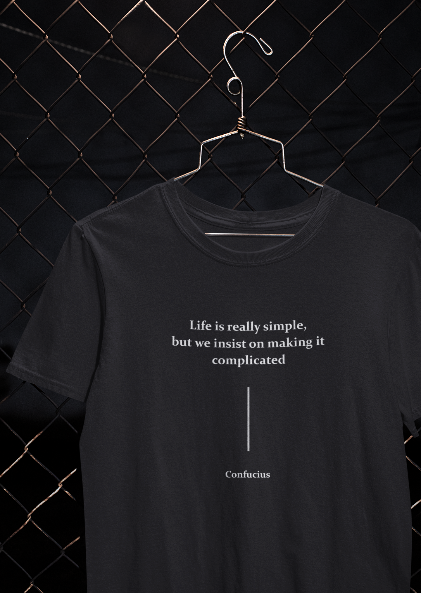 Life Is Really Simple Quotes Mens Half Sleeves T-shirt- FunkyTeesClub