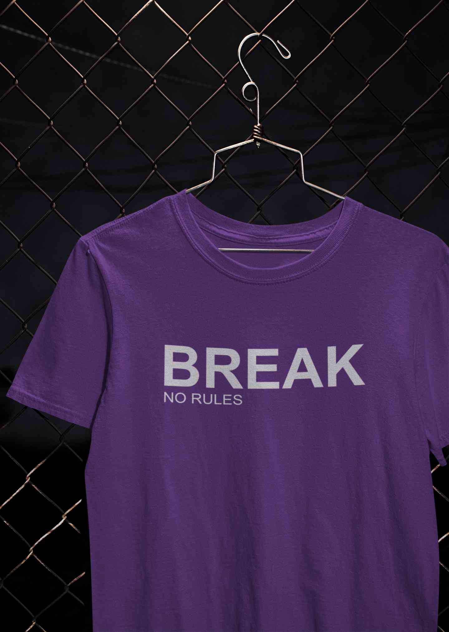 Break No Rules Women Half Sleeves T-shirt- FunkyTeesClub