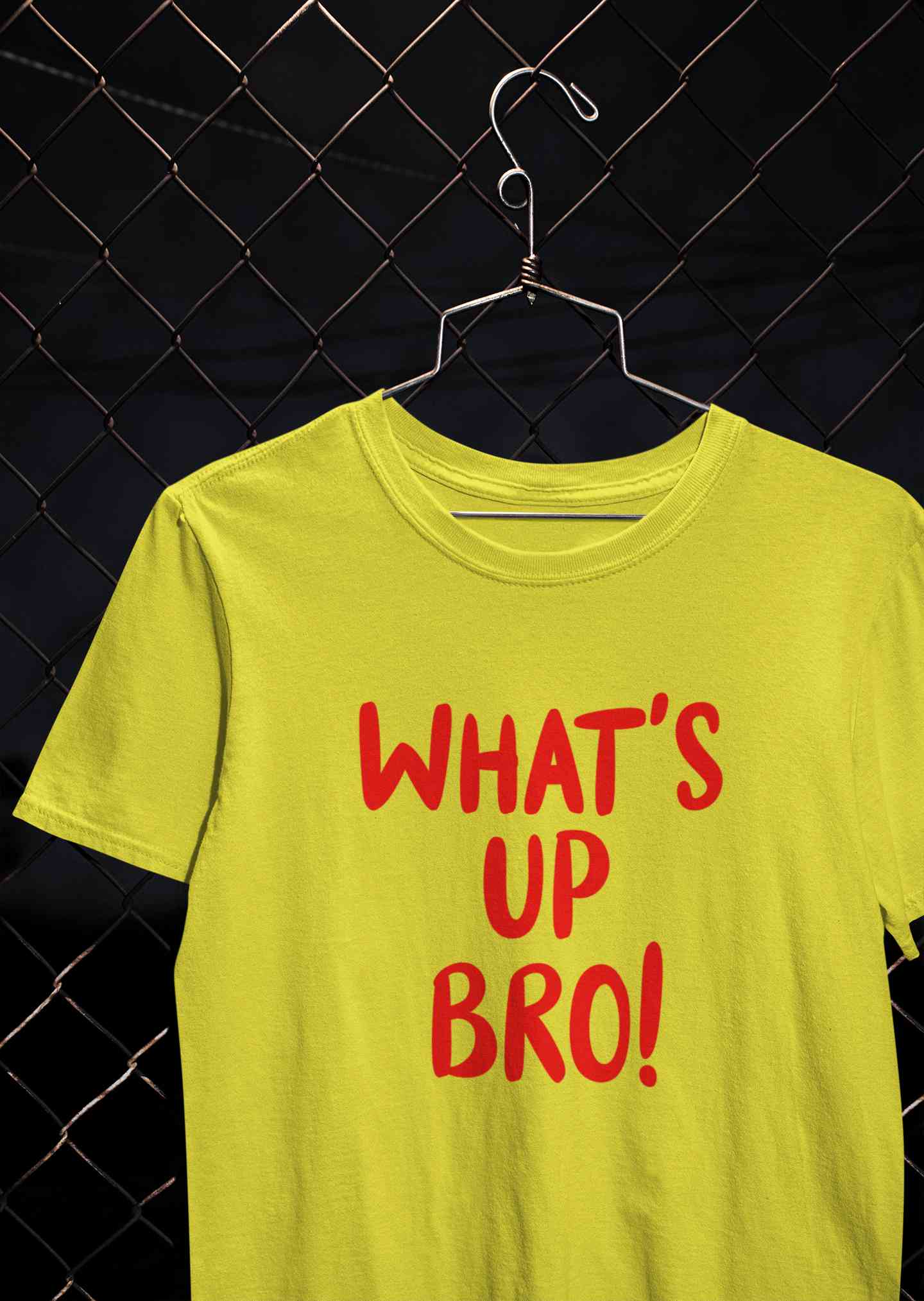 Whats Up Bro Mens Half Sleeves T-shirt- FunkyTeesClub