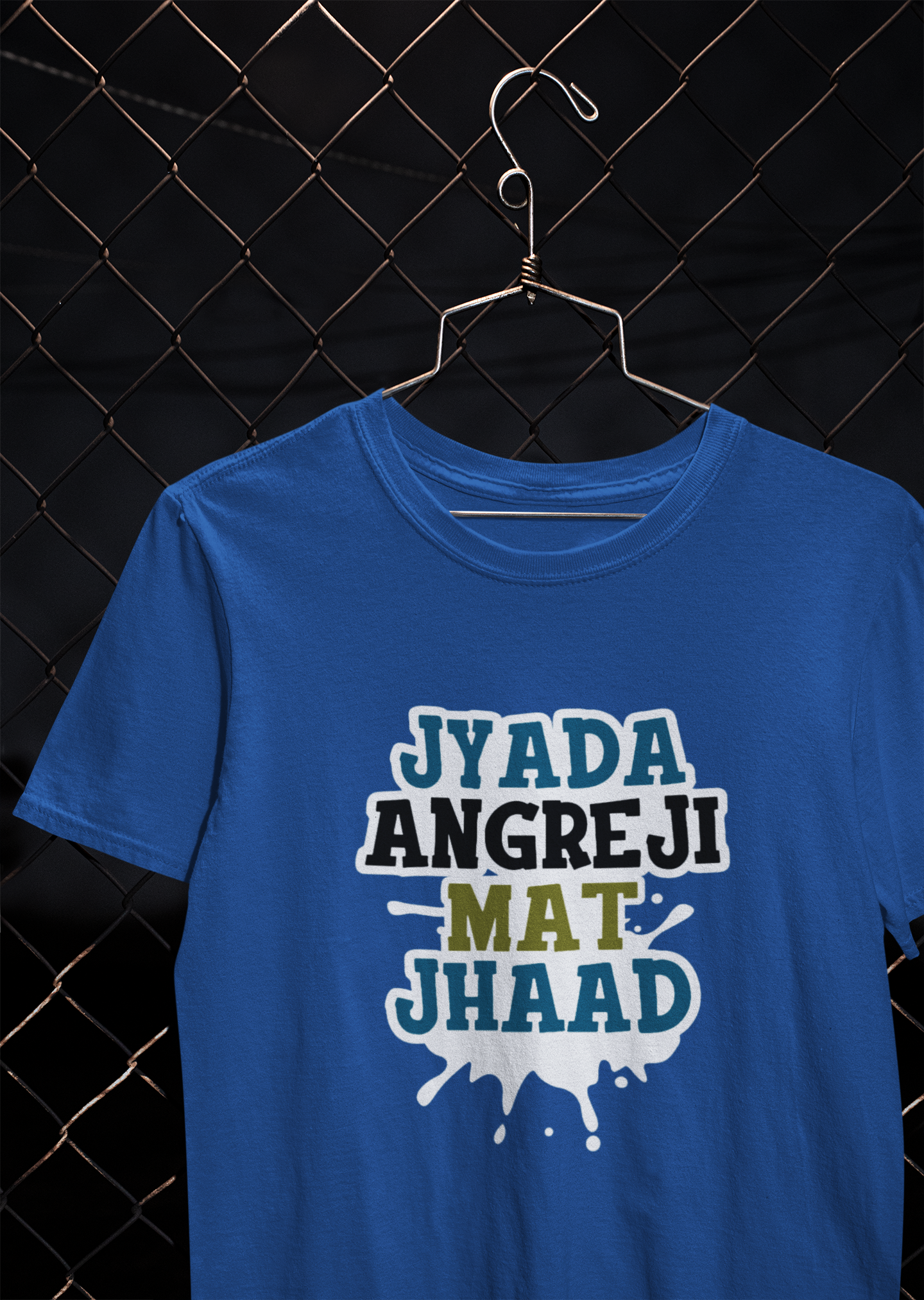 Angreji Mat Jhaad Desi Mens Half Sleeves T-shirt- FunkyTeesClub