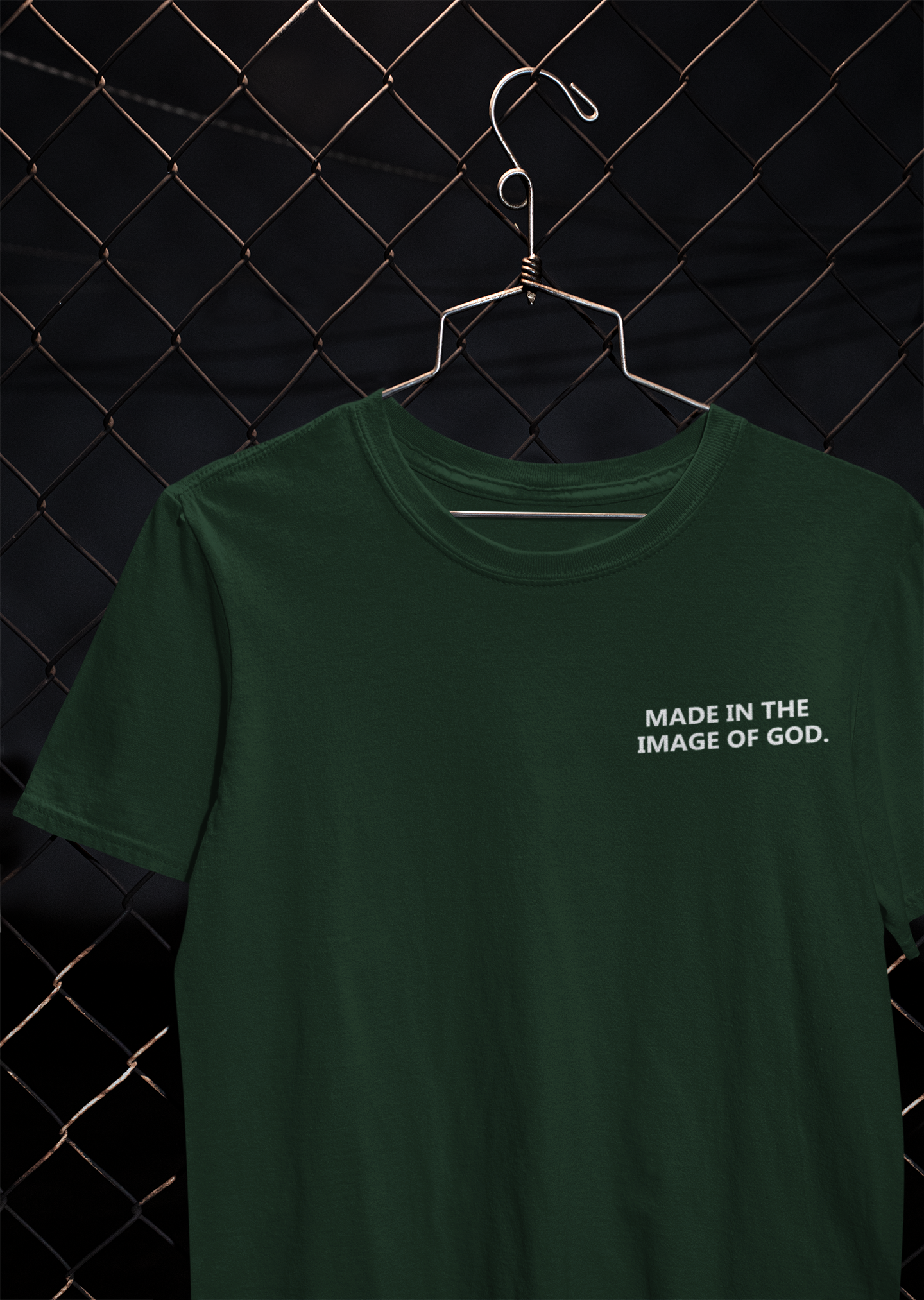 Made In The Image Of God Mens Half Sleeves T-shirt- FunkyTeesClub