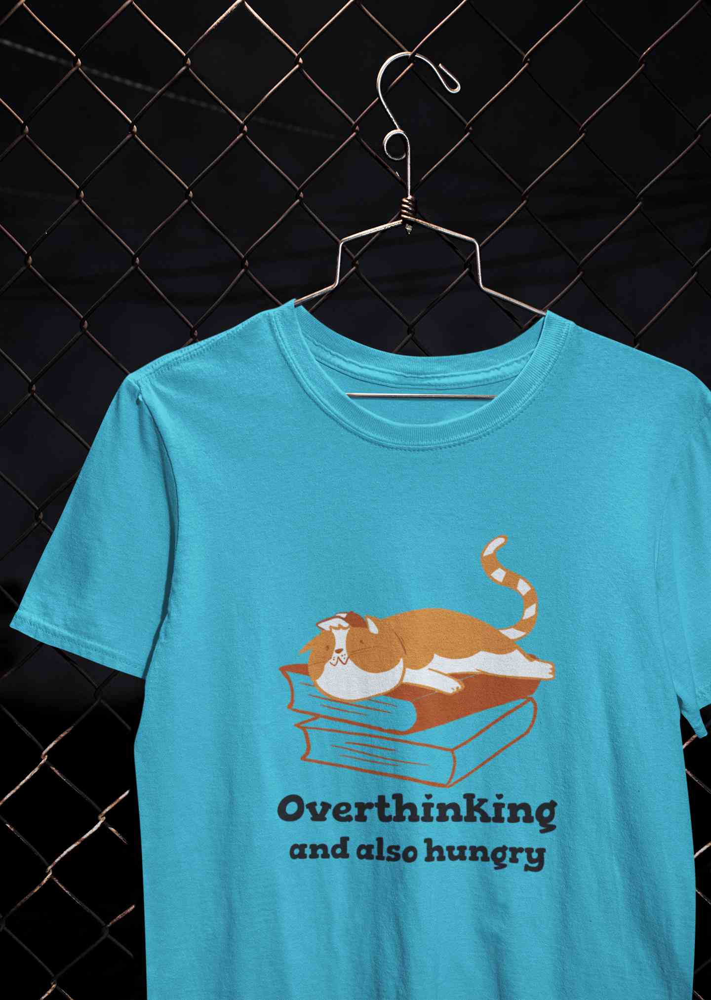 Overthinking And Also Hungry Mens Half Sleeves T-shirt- FunkyTeesClub