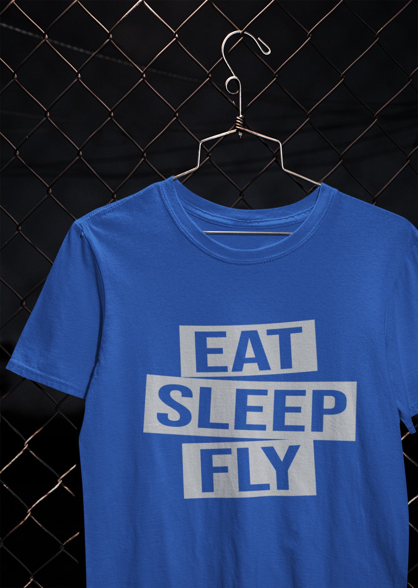 Eat Sleep Fly Pilot Mens Half Sleeves T-shirt- FunkyTeesClub