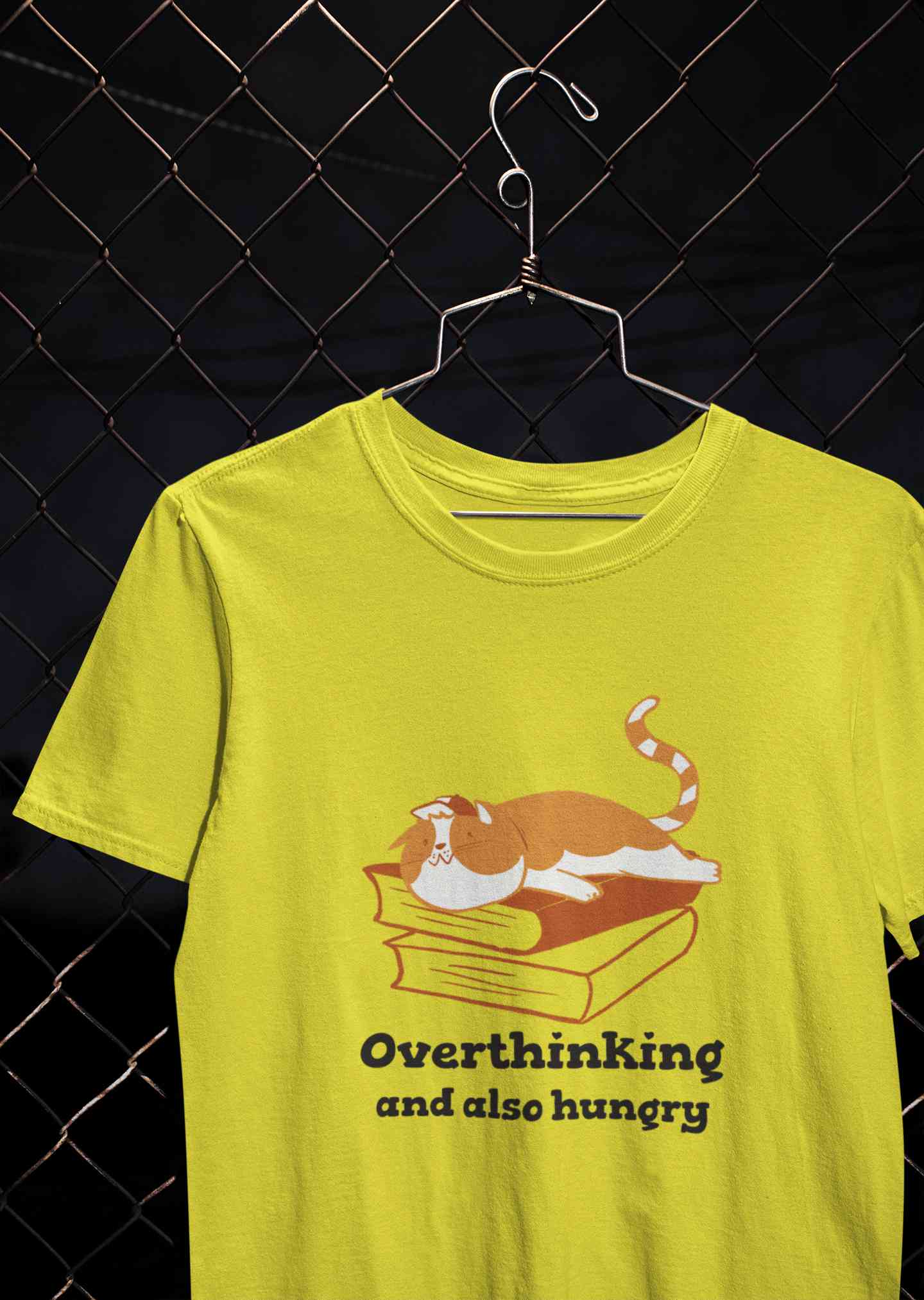 Overthinking And Also Hungry Women Half Sleeves T-shirt- FunkyTeesClub
