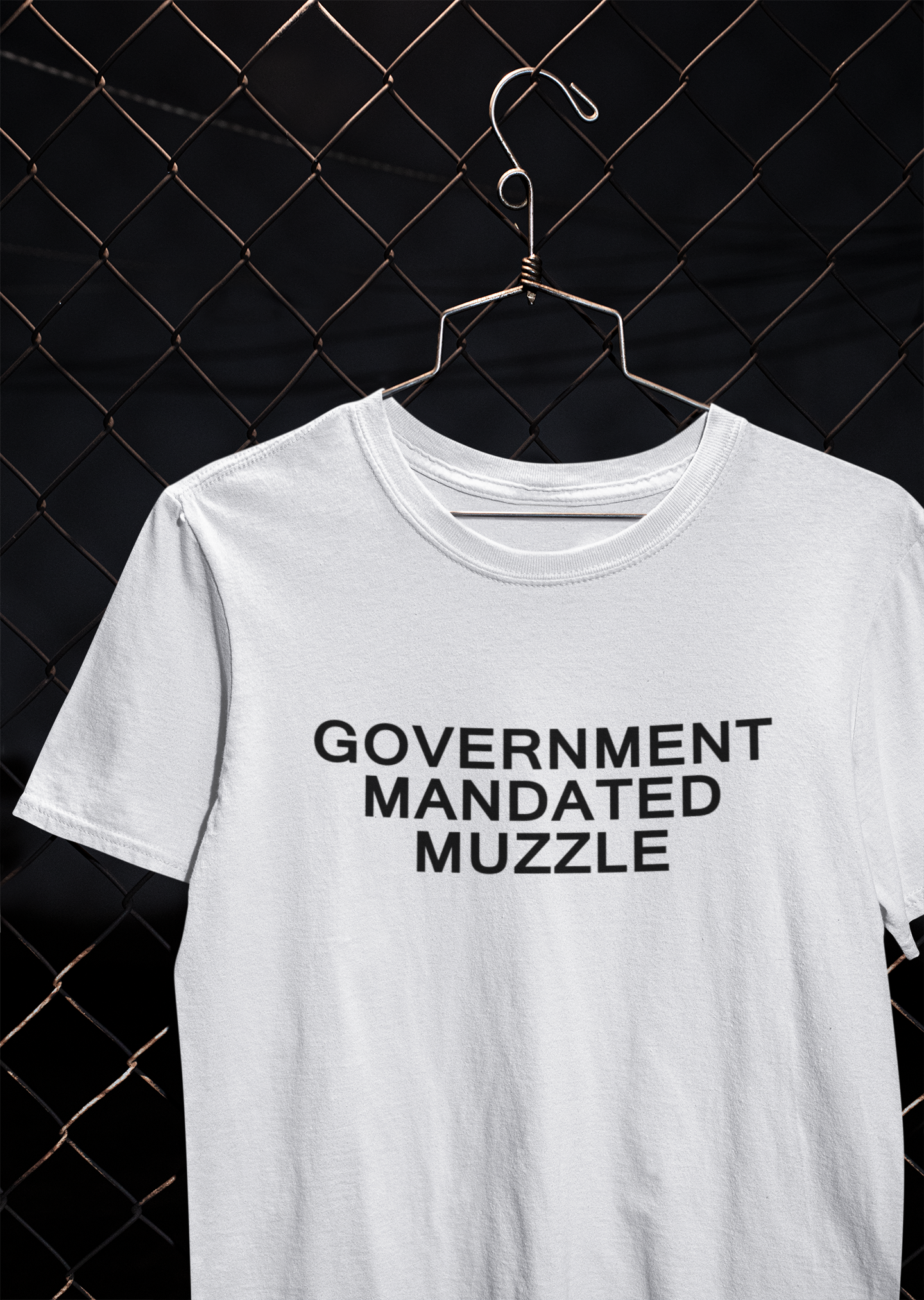 Government Mandated Muzzle Anti Government Women Half Sleeves T-shirt- FunkyTeesClub