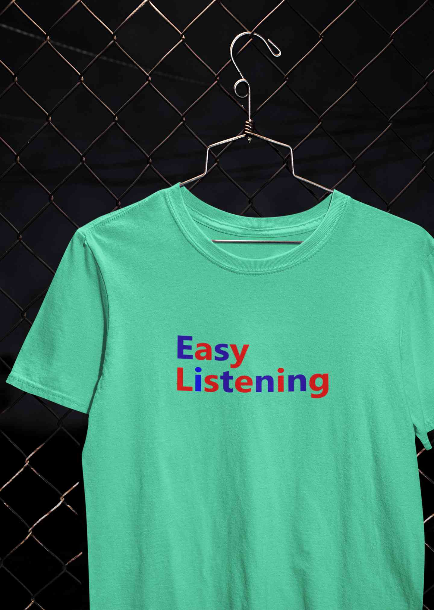 Easy Listening Mens Half Sleeves T-shirt- FunkyTeesClub