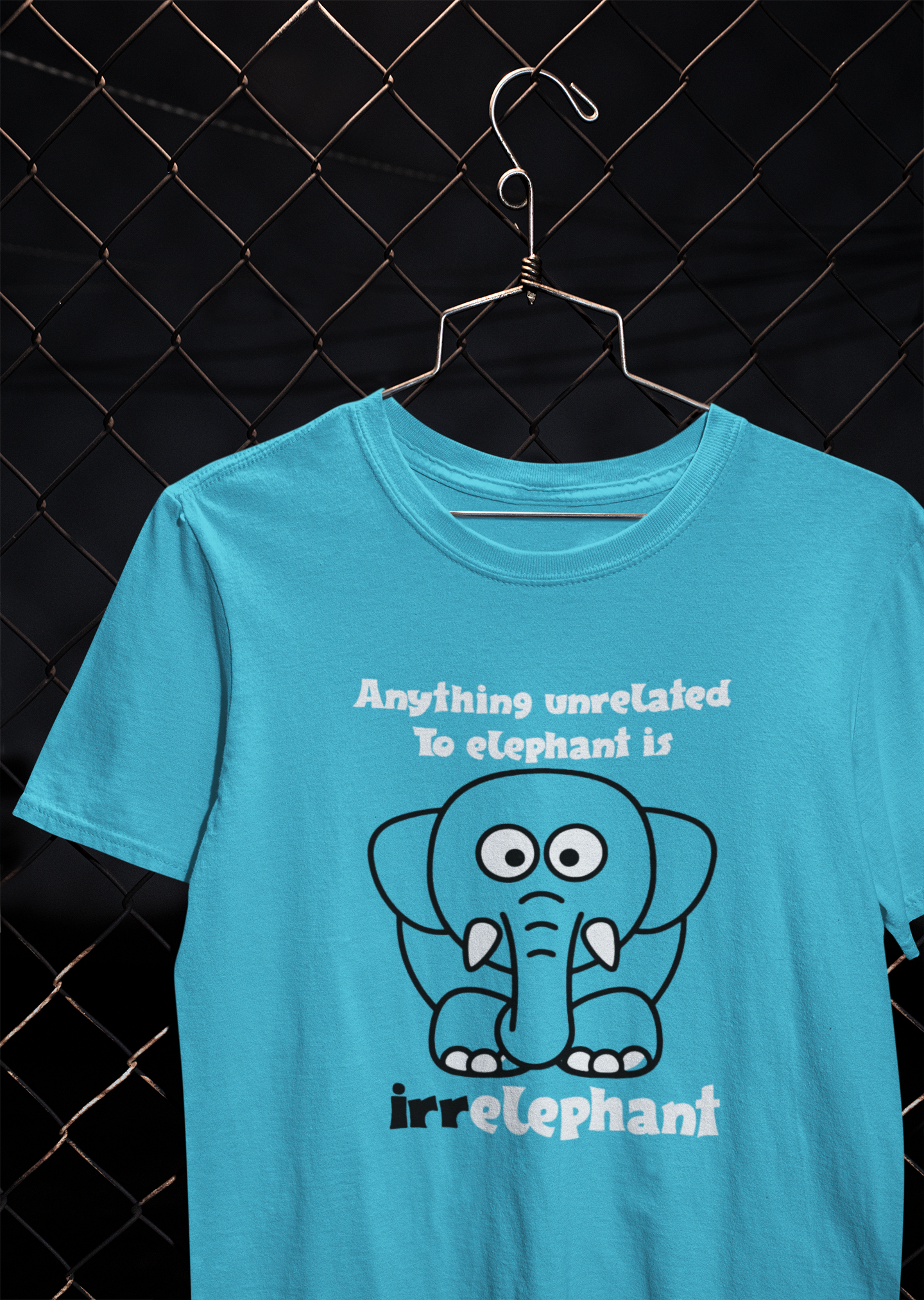 Irrelephant Funny Women Half Sleeves T-shirt- FunkyTeesClub