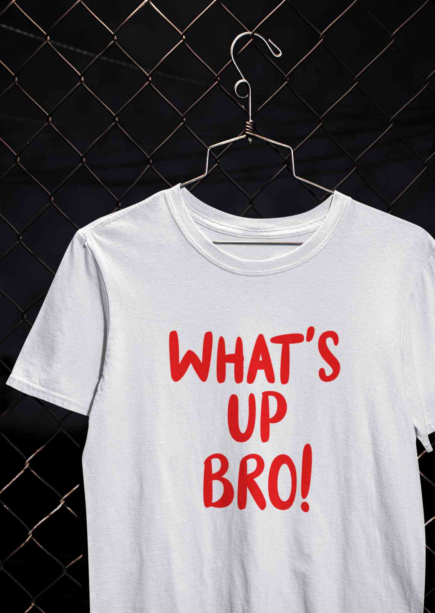 Whats Up Bro Mens Half Sleeves T-shirt- FunkyTeesClub