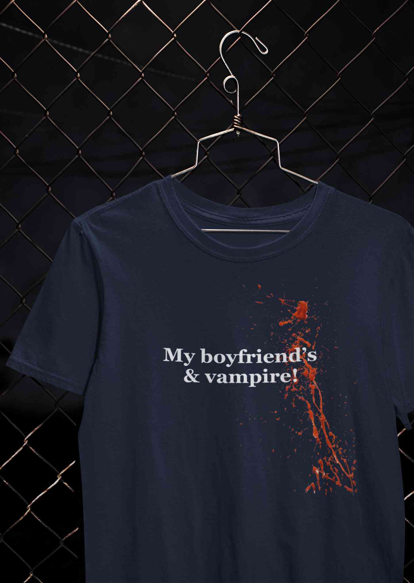 My Boyfriends And Vampire Women Half Sleeves T-shirt- FunkyTeesClub