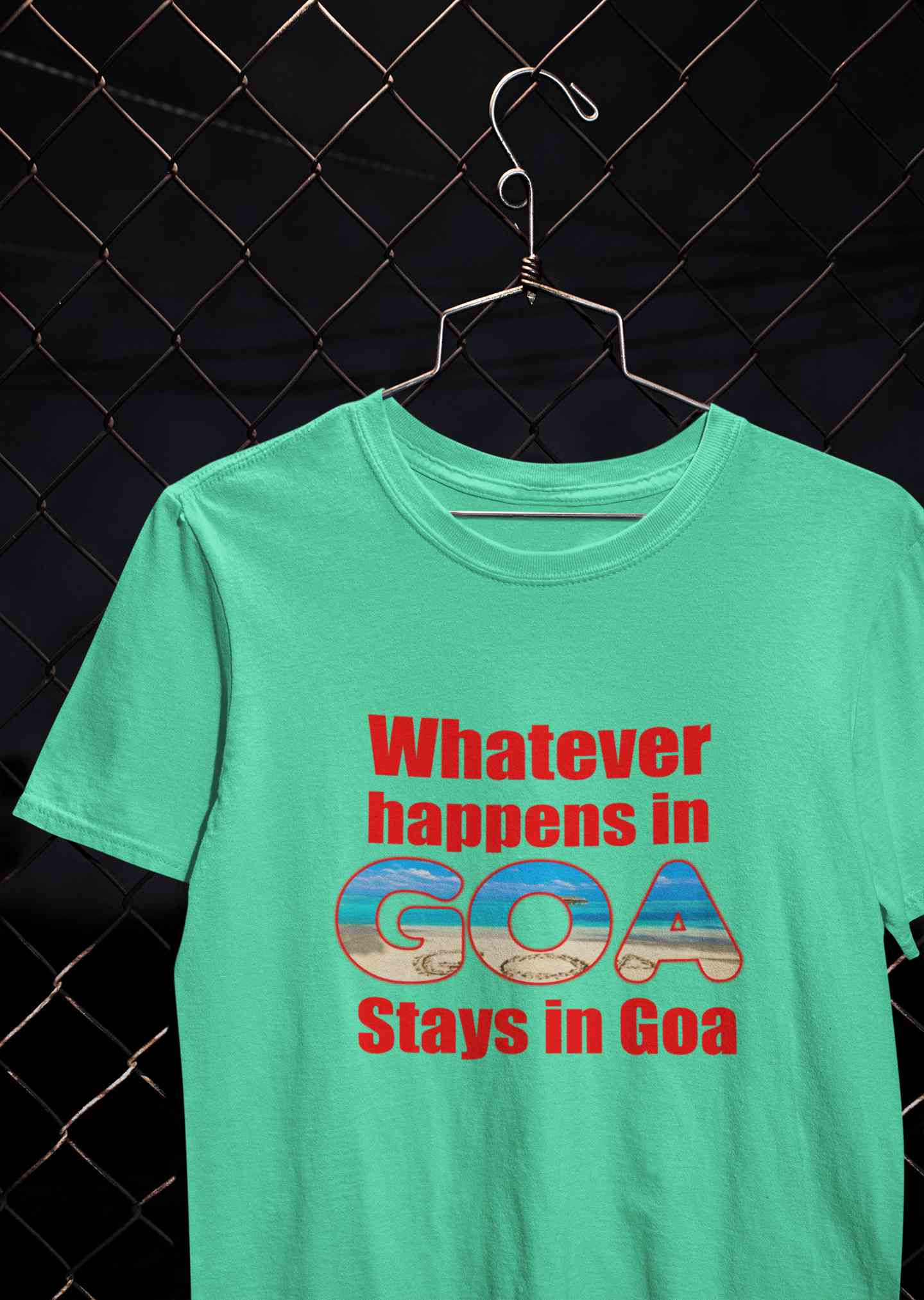 Whatever happens In Goa Stays In Goa Women Half Sleeves T-shirt- FunkyTeesClub