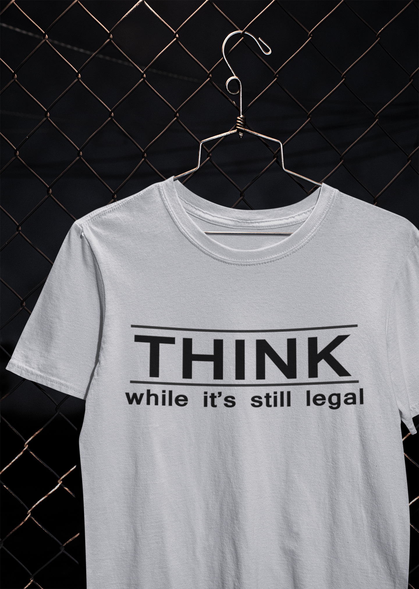 Think While Its Still Legal Anti Government Women Half Sleeves T-shirt- FunkyTeesClub