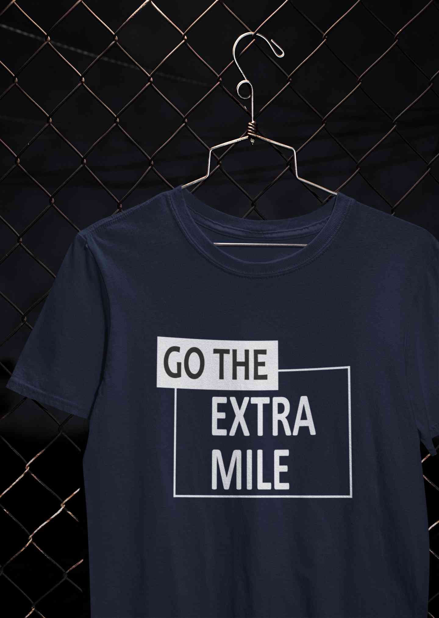 Go The Extra Mile Women Half Sleeves T-shirt- FunkyTeesClub