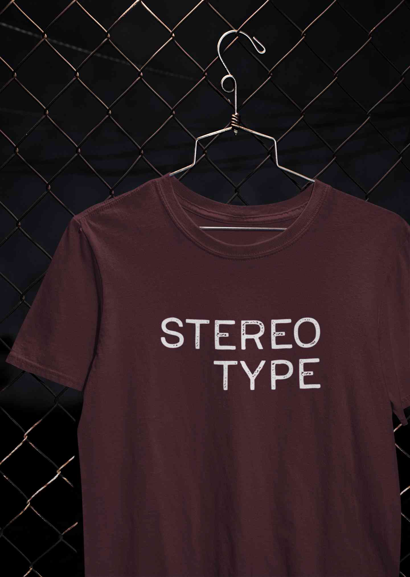 Stereotype Typography Mens Half Sleeves T-shirt- FunkyTeesClub
