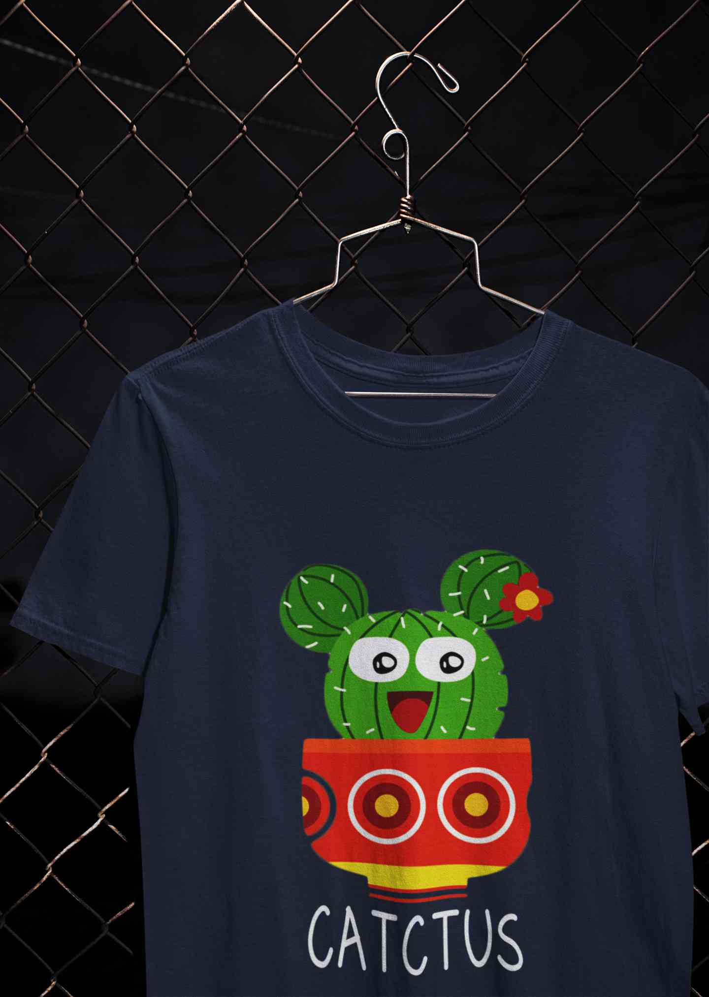 Catctus Women Half Sleeves T-shirt- FunkyTeesClub