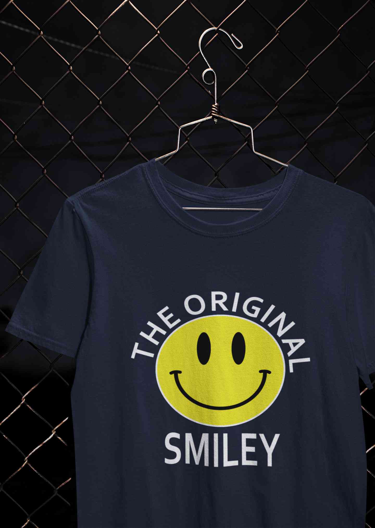 The Original Smiley Mens Half Sleeves T-shirt- FunkyTeesClub