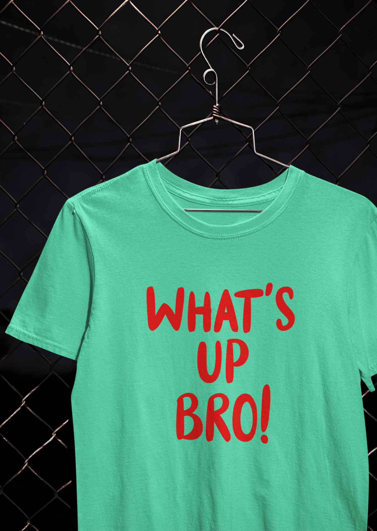 Whats Up Bro Mens Half Sleeves T-shirt- FunkyTeesClub