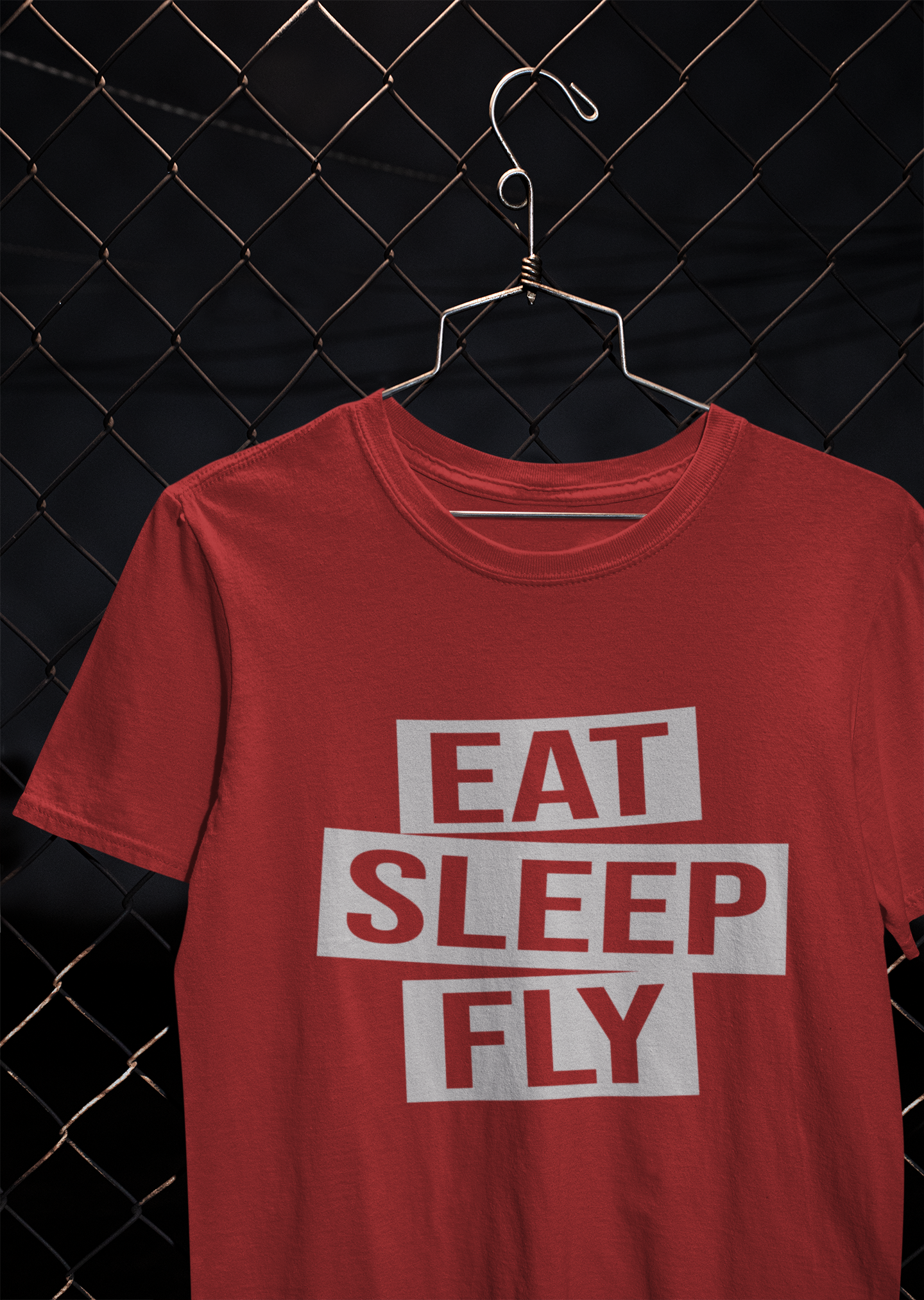 Eat Sleep Fly Pilot Mens Half Sleeves T-shirt- FunkyTeesClub