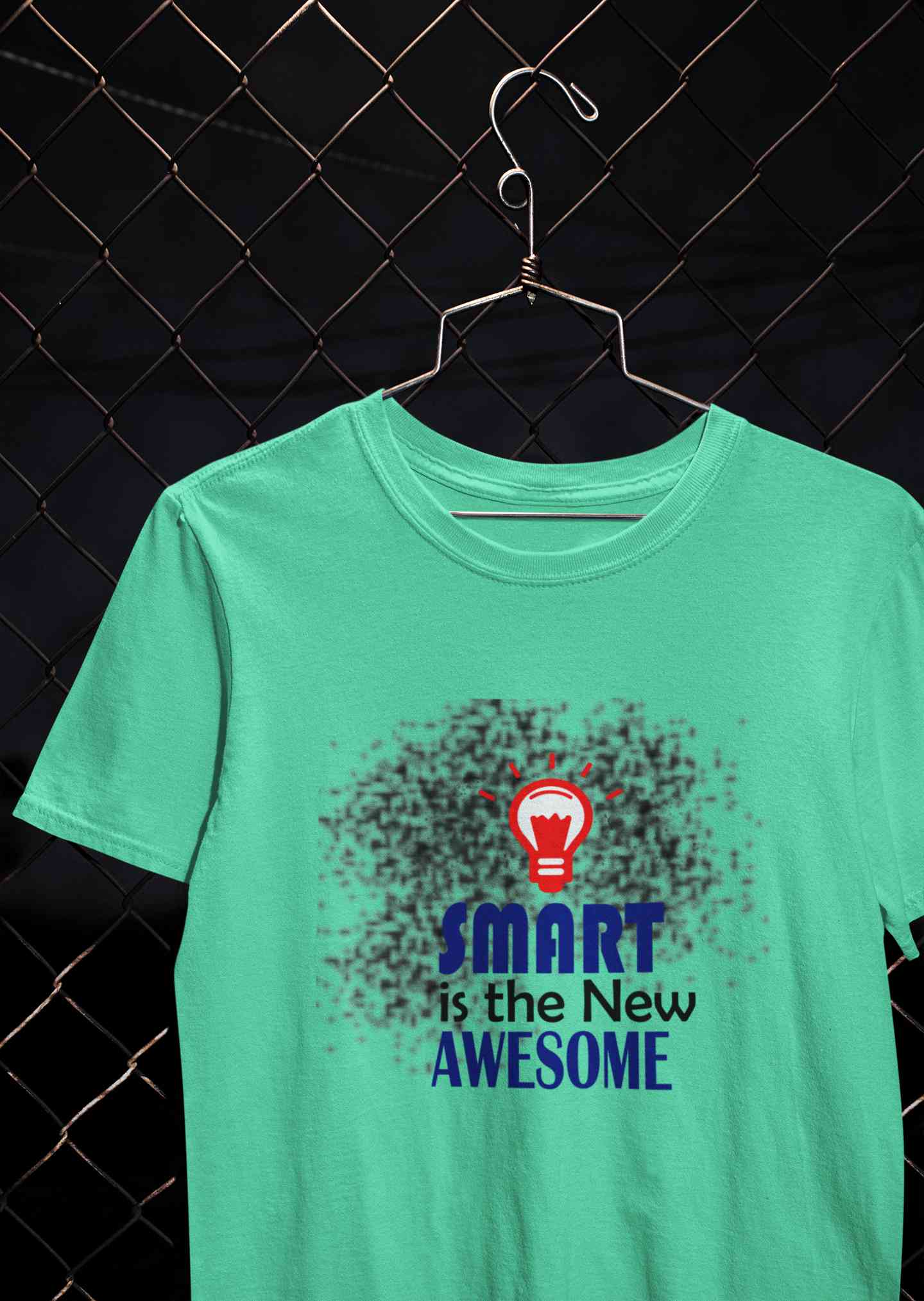 Smart Is Awesome Women Half Sleeves T-shirt- FunkyTeesClub