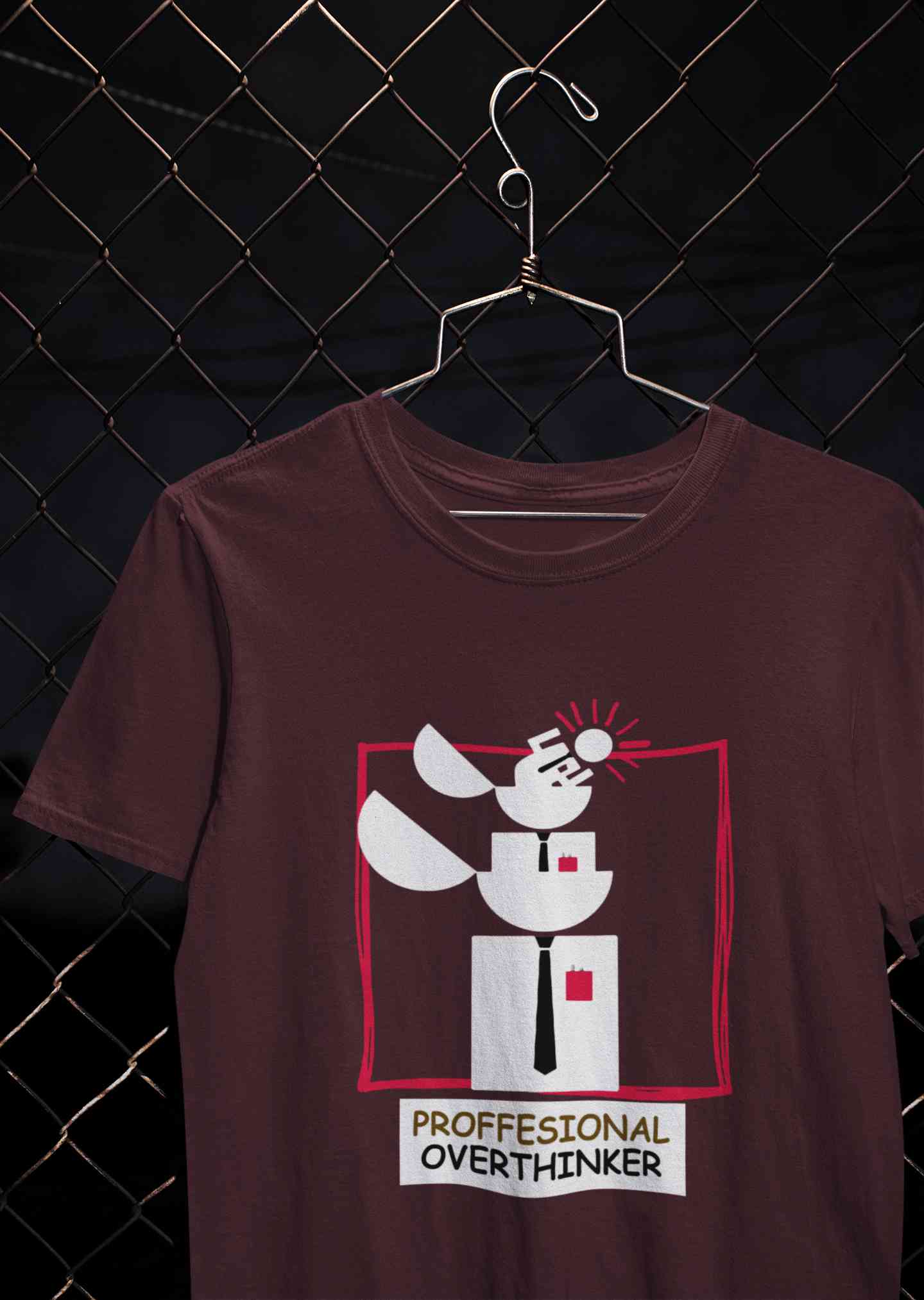 Professional Overthinker Women Half Sleeves T-shirt- FunkyTeesClub