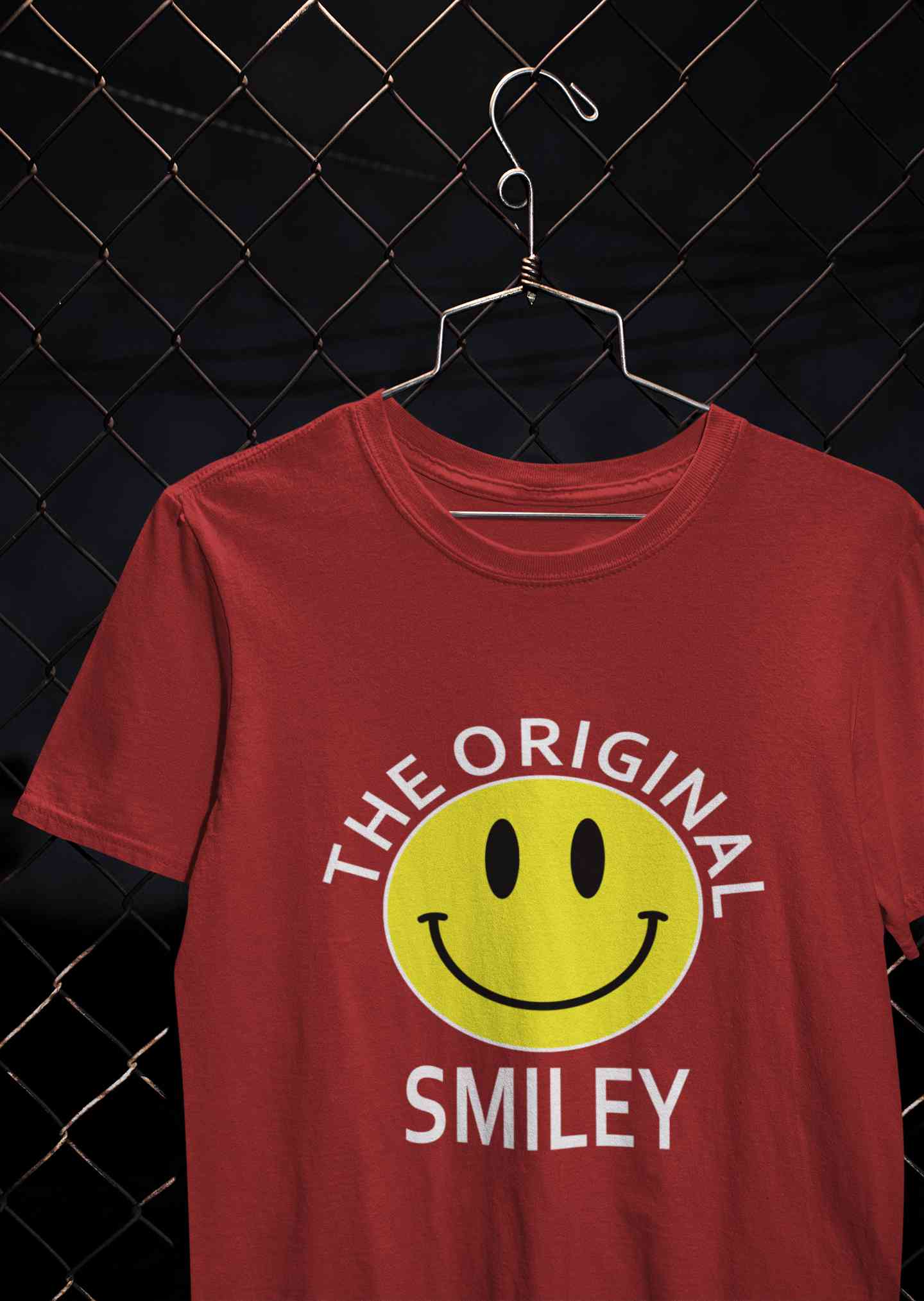 The Original Smiley Mens Half Sleeves T-shirt- FunkyTeesClub