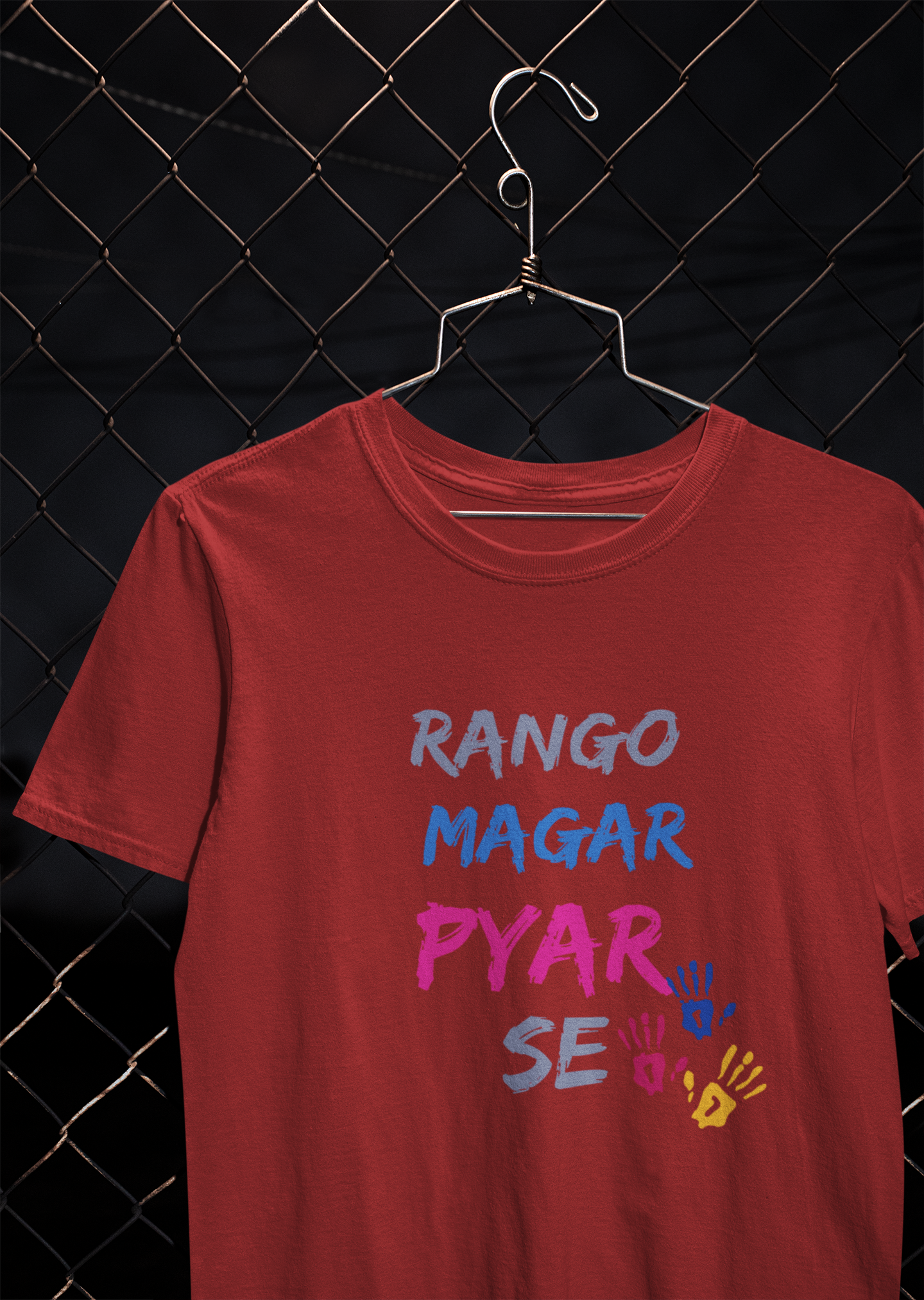 Rango Magar Pyaar Se Women Half Sleeves T-shirt- FunkyTeesClub