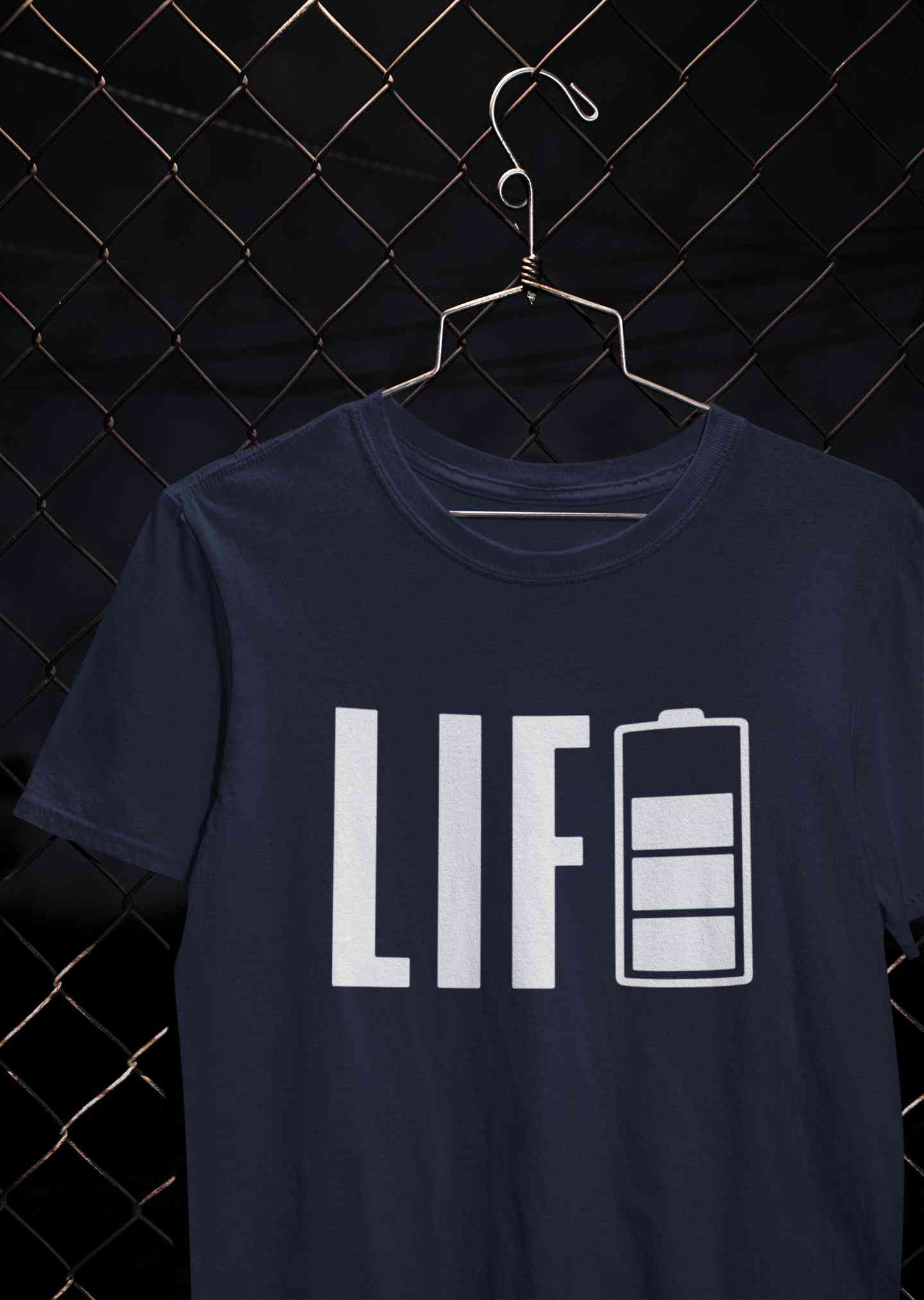 Life Mens Half Sleeves T-shirt- FunkyTeesClub