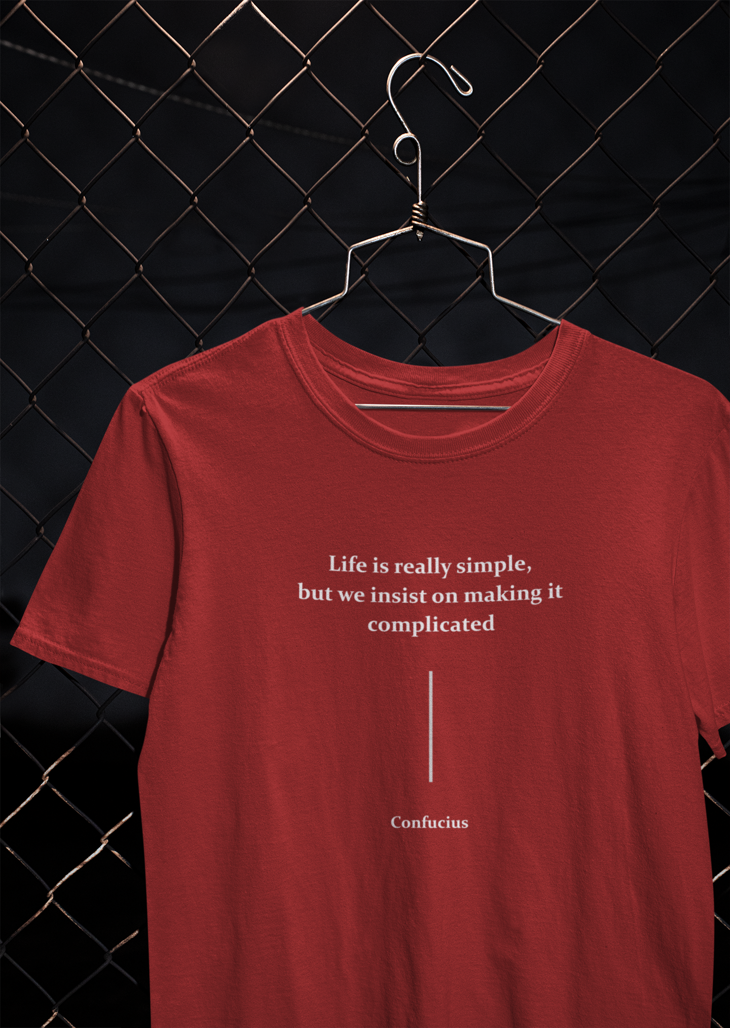 Life Is Really Simple Quotes Mens Half Sleeves T-shirt- FunkyTeesClub